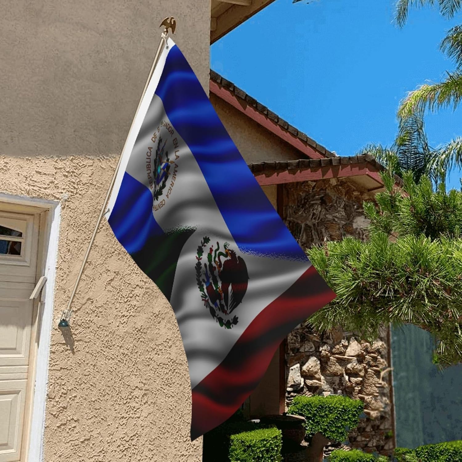 Nicaraguan Nicaragua And American Usa Flag 2x3 Ft Flags Double-Sided Printing Outdoor Indoor Decoration Country Flag 2x3 Foot Polyester Banner