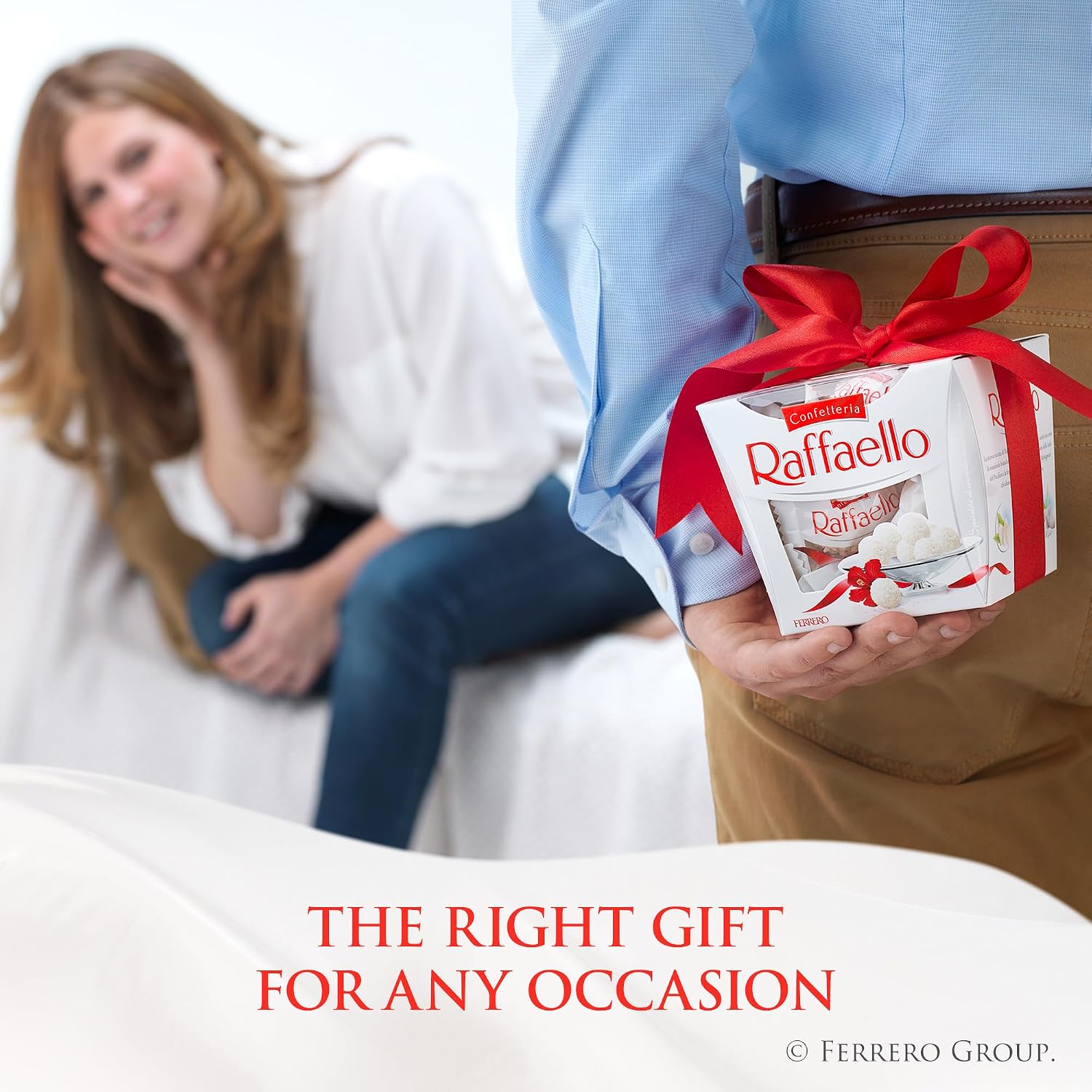 Raffaello Almond Coconut Candy, 15 Individually Wrapped Gourmet Candy Box, 6 boxes, 5.3 oz