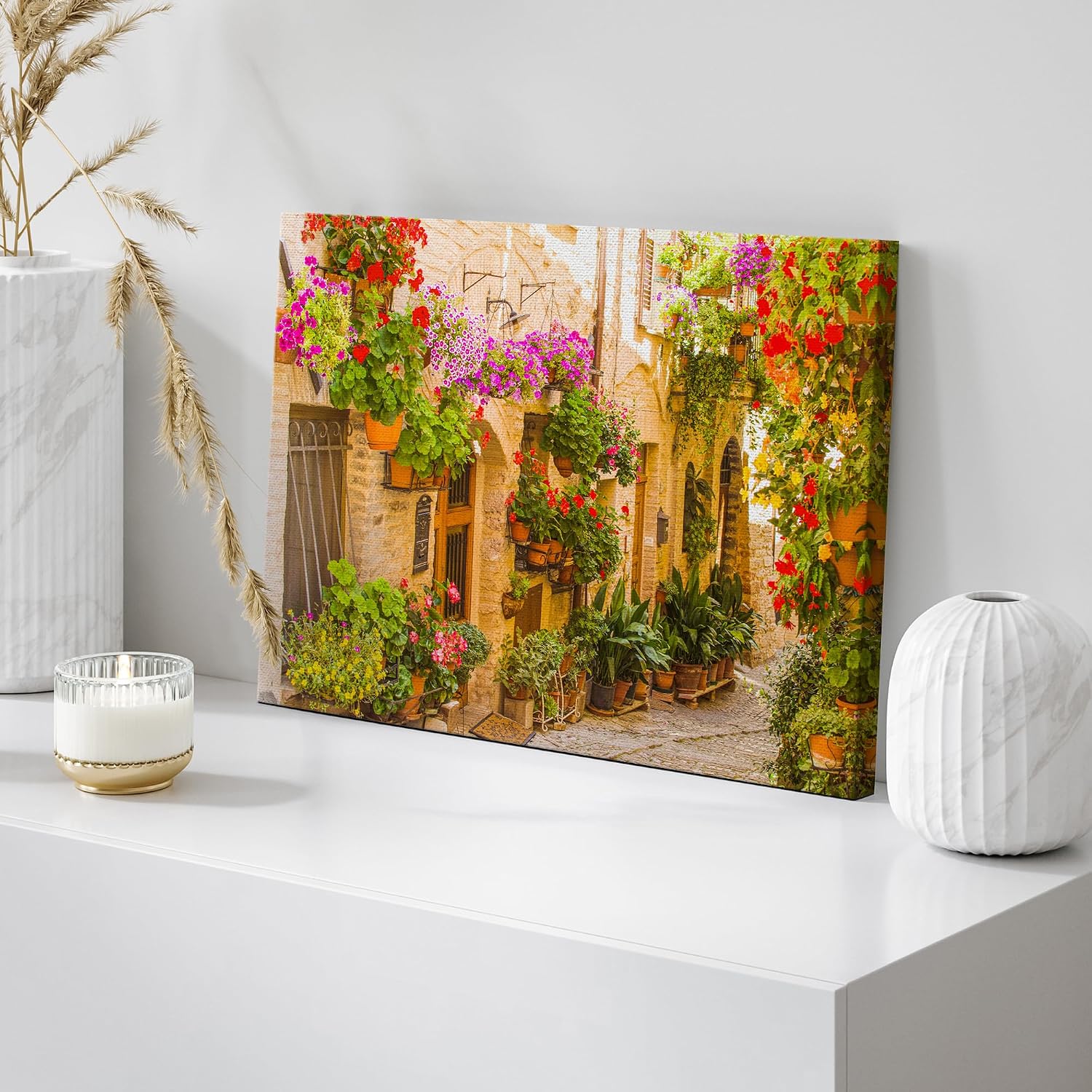 wall26 Canvas Print Wall Art Gran Canal with Basilica Santa Maria in Venice, Italy Nature Wilderness Photography Modern Art Scenic Colorful Multicolor for Living Room, Bedroom, Office - 12"x18"