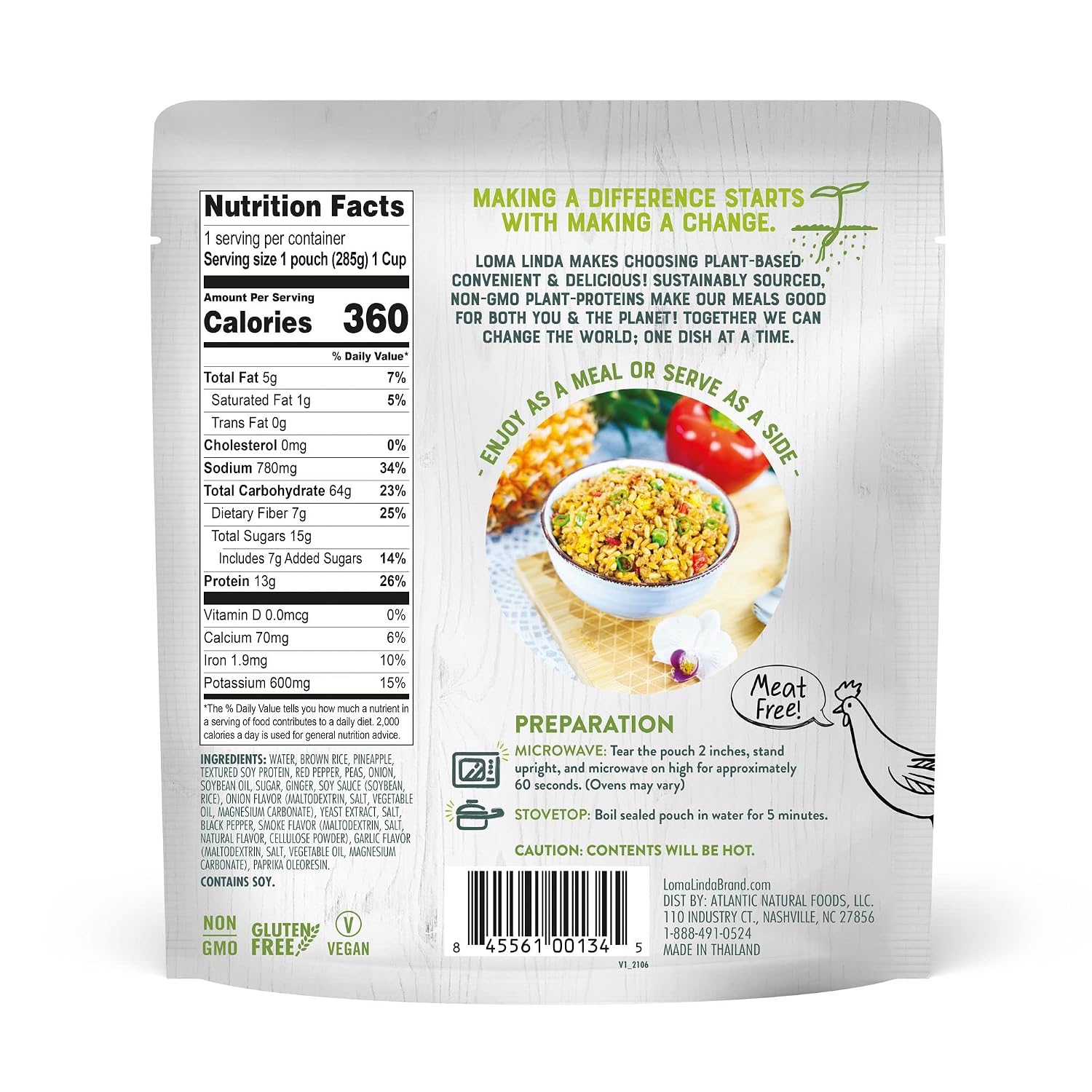 Loma Linda - Plant-Based Vegan (Hawaiian Bowl (10 oz.), 12 Pack)