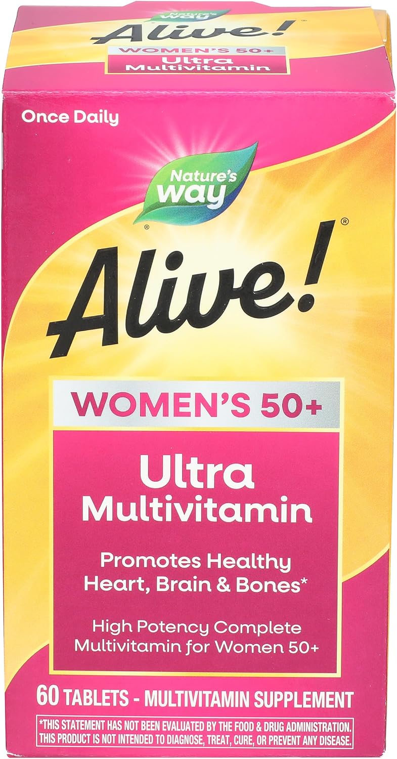 Nature's Way, Multivitamin Alive Once Daily Women 50 Plus, 60 Tablets