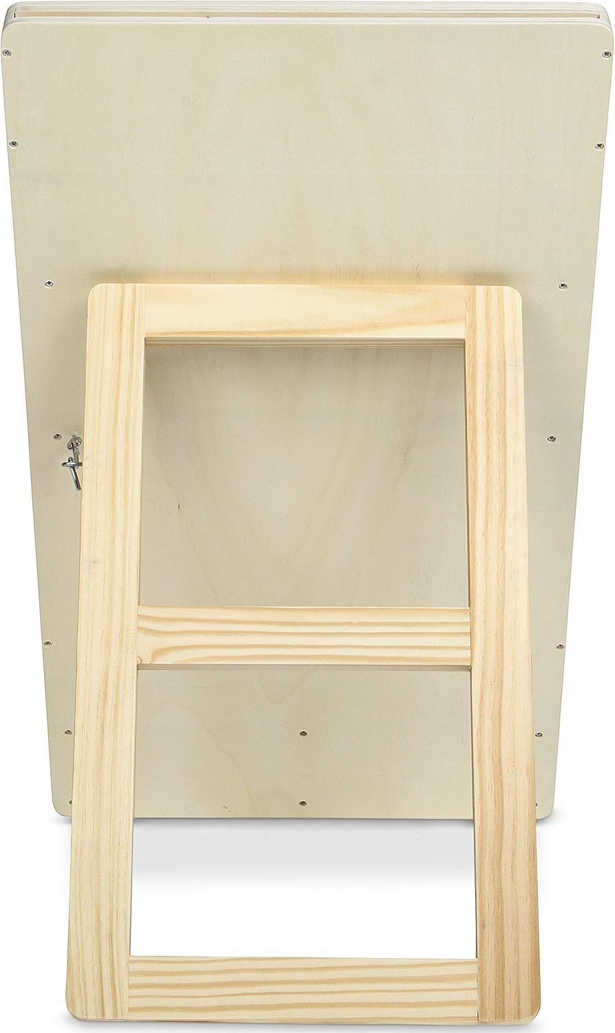 Prize Drop Disc Game Wood 27.8" x 15.9" with Chalkboards Carnival Game Trade Show