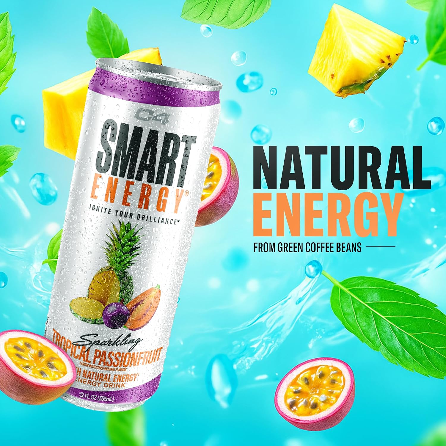 C4 Smart Energy Drink, 200mg Caffeine, 12 Fl Oz 12pk
