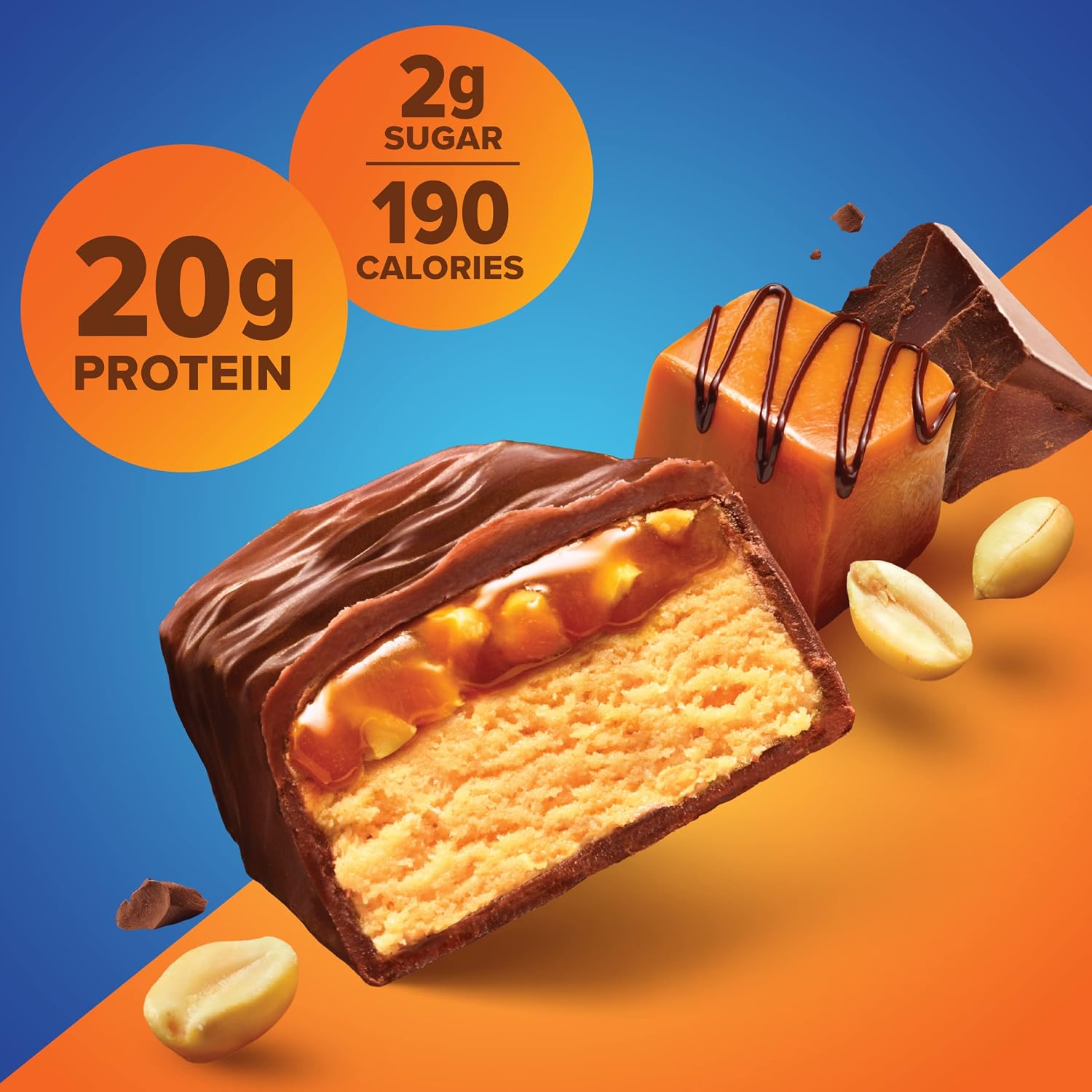 Pure Protein Chocolate Deluxe Protein Bars, 21g Protein, Gluten Free, 12 Ct