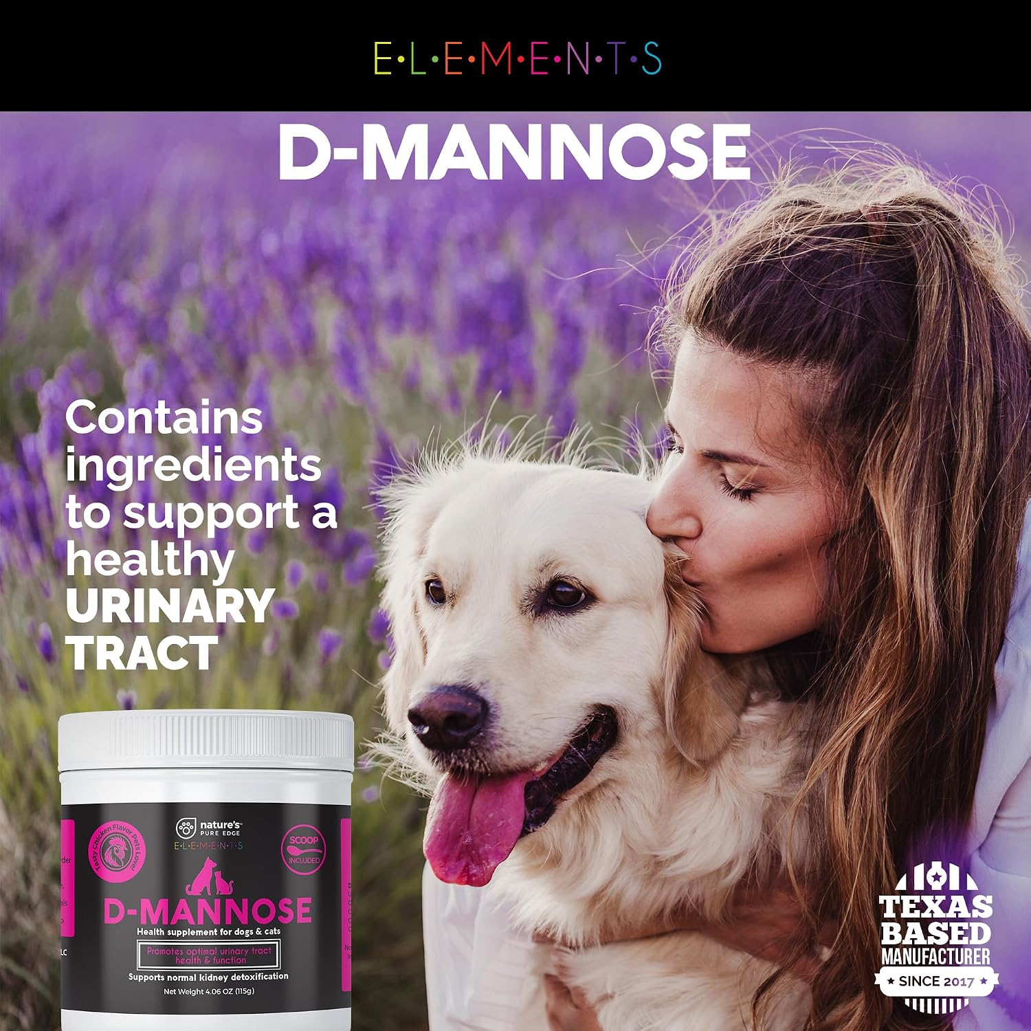 D-Mannose Supplement with Real Chicken for Dogs and Cats. Use for Immediate and Preventative Treatment of Bladder and Urinary Tract Infections UTIs.