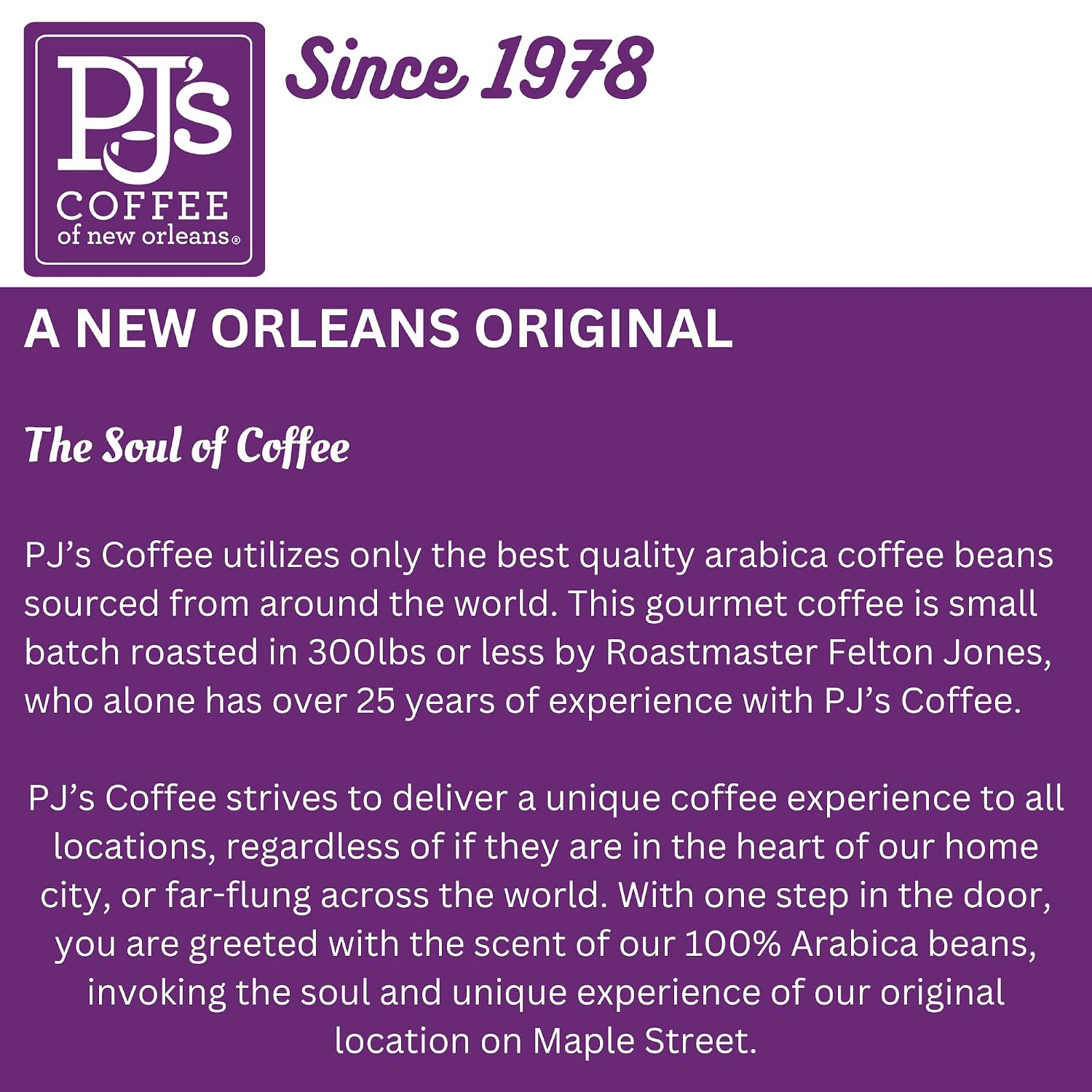 PJ's Coffee - French Roast (Pack of 1 - Ground Coffee)