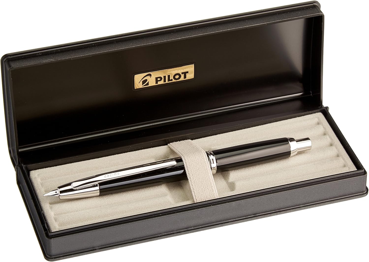 Pilot Fountain Pen Capless Decimo, Dark Gray Myca Body, F-Nib