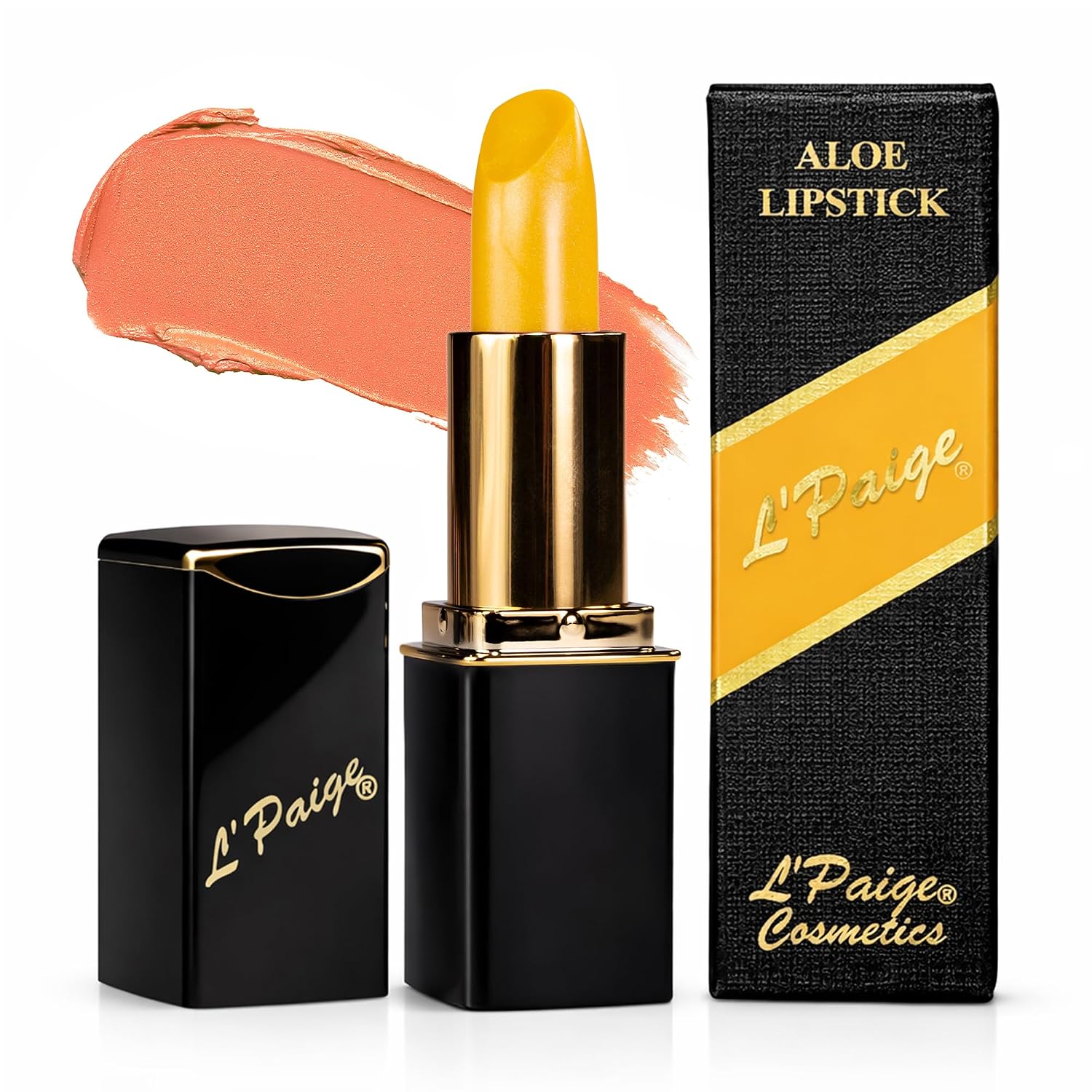 L’Paige Rosy Pearl Lipstick | Sheer Neutral Rose Lip Color | Aloe Vera Moisturizing Formula | Long-Lasting Hydrating Finish | Soft Silvery Pink Shade L56