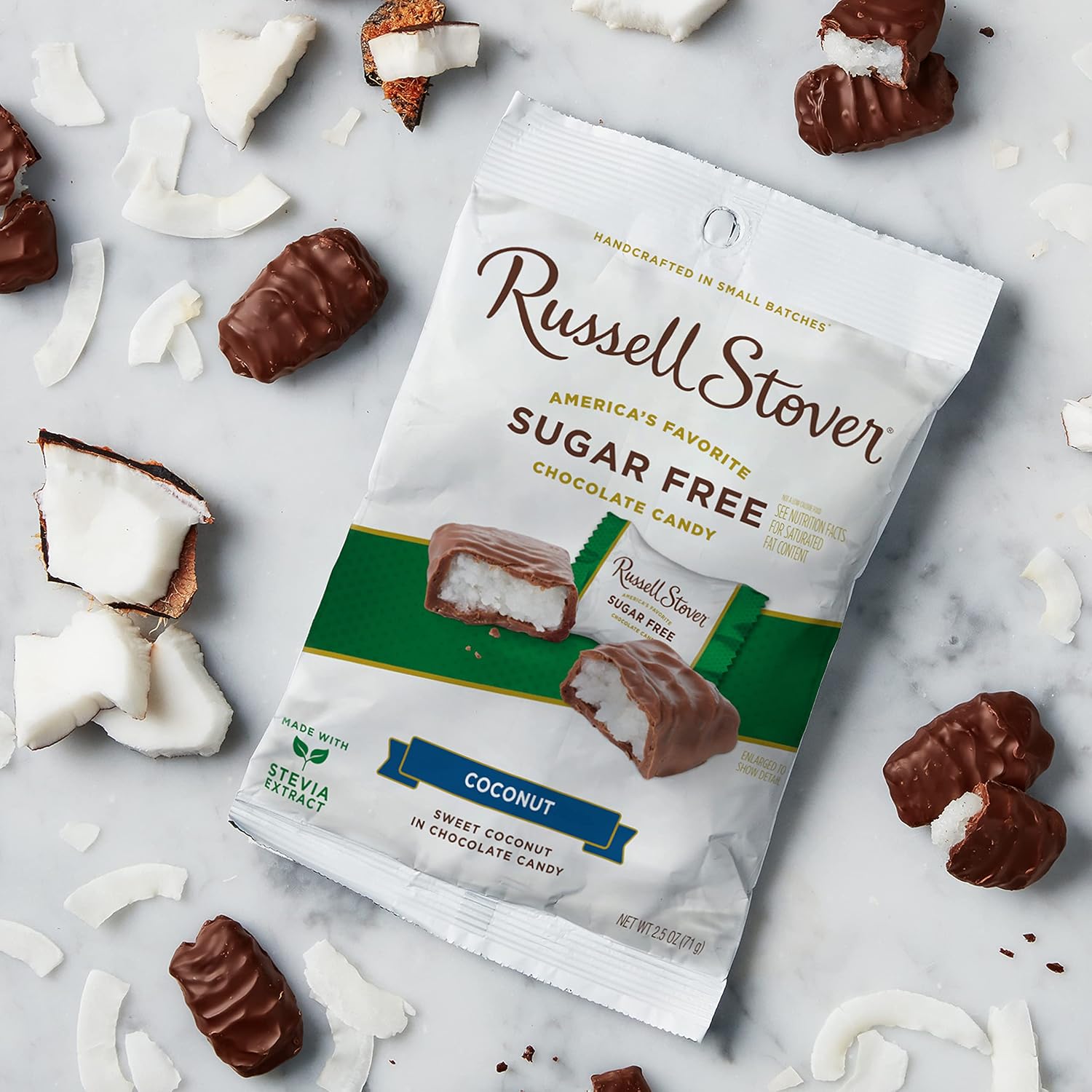 Russell Stover Sugar Free Dark Chocolate Medallions, 3 oz. Bag (270215)