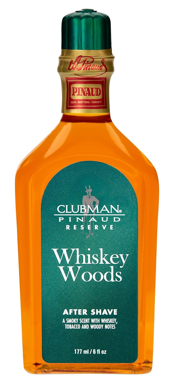 Clubman Reserve Whiskey Woods After Shave Lotion for Men – Refreshing After Shave Splash, Soothing Aftershave Care, 6 oz