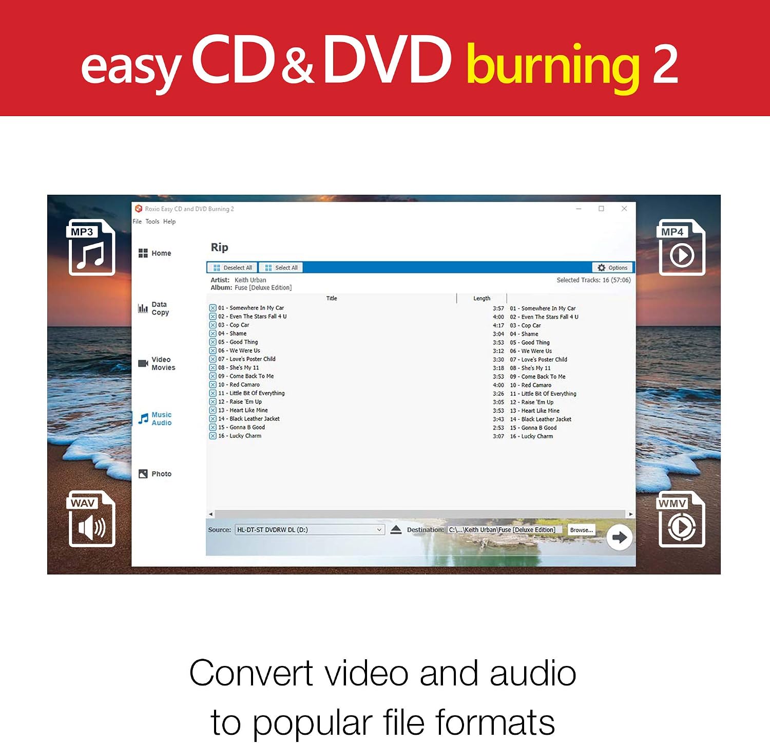Corel Easy CD & DVD Burning 2 | Disc Burner & Video Capture [PC Download]