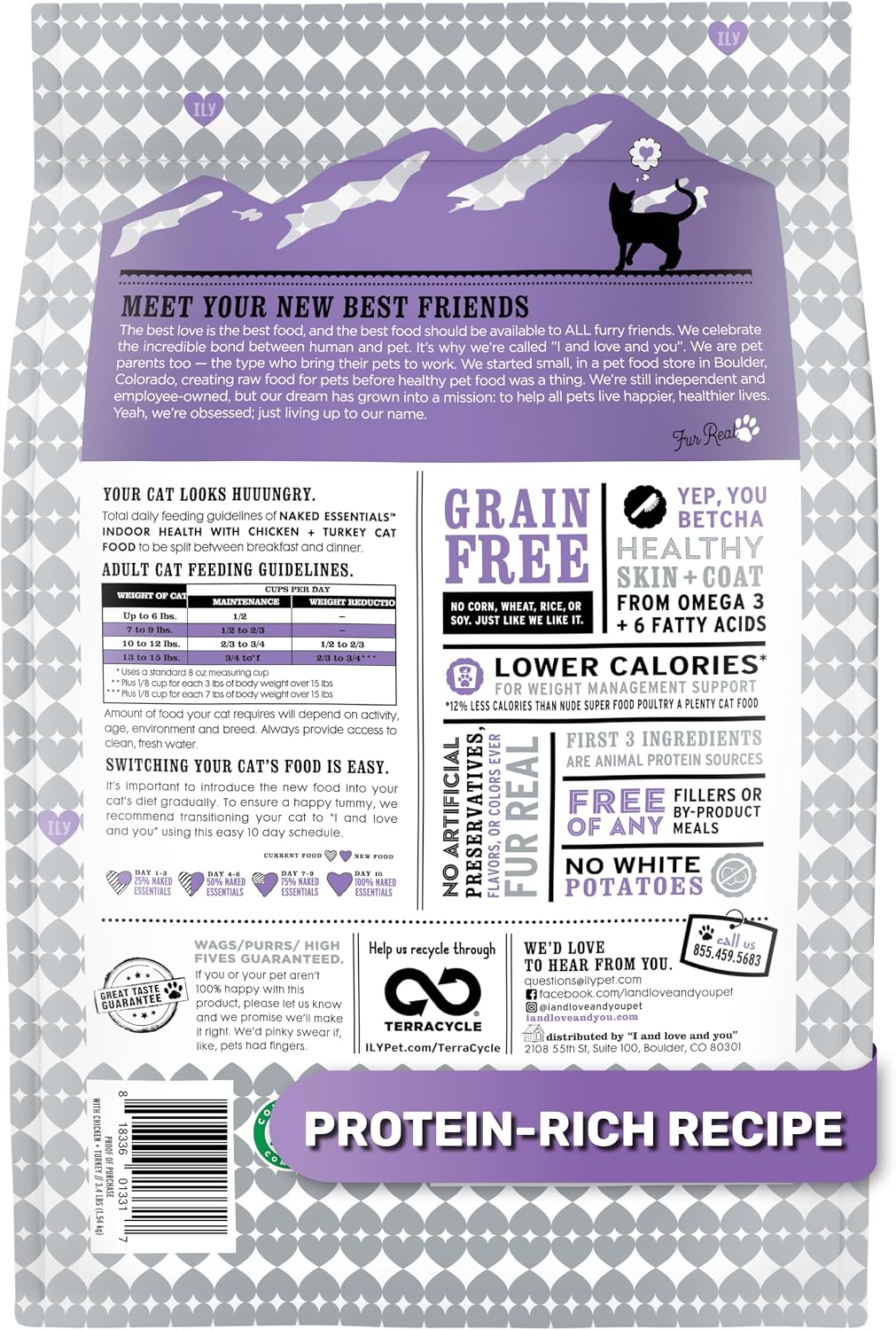 I and love and you Naked Essentials Dry Cat Food - Salmon + Trout - Grain Free, Real Meat, No Fillers, Prebiotics + Probiotics, 3.4lb Bag