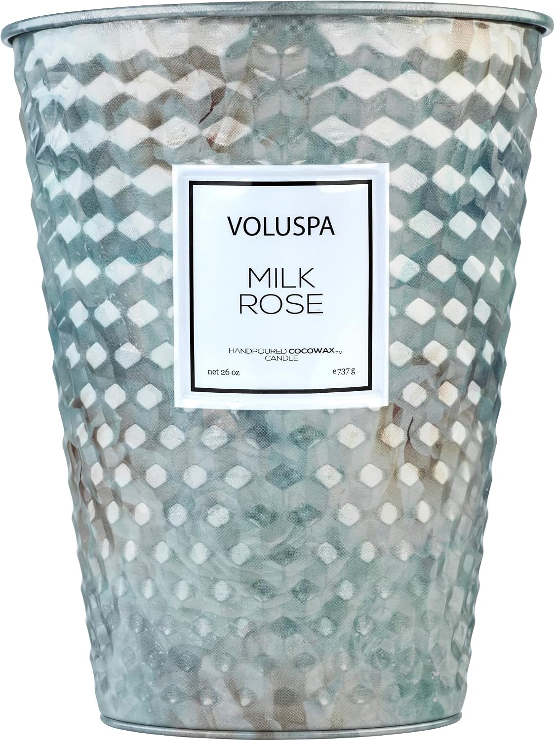 Voluspa BlackBerry Rose Oud, 2 Wick Tin Candle, 8 oz, 25 Hour Burn Time, Coconut Wax for Clean Burning, Handcrafted in The USA