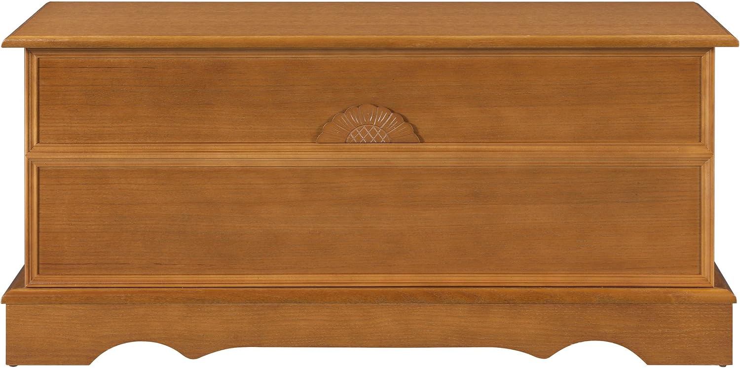 Coaster Home Furnishings - Paula - Wood - Cedar Chest with Storage Trunk, Rectangular Shape and Traditional Style - Bedroom - 40-Inch - Honey - 4695