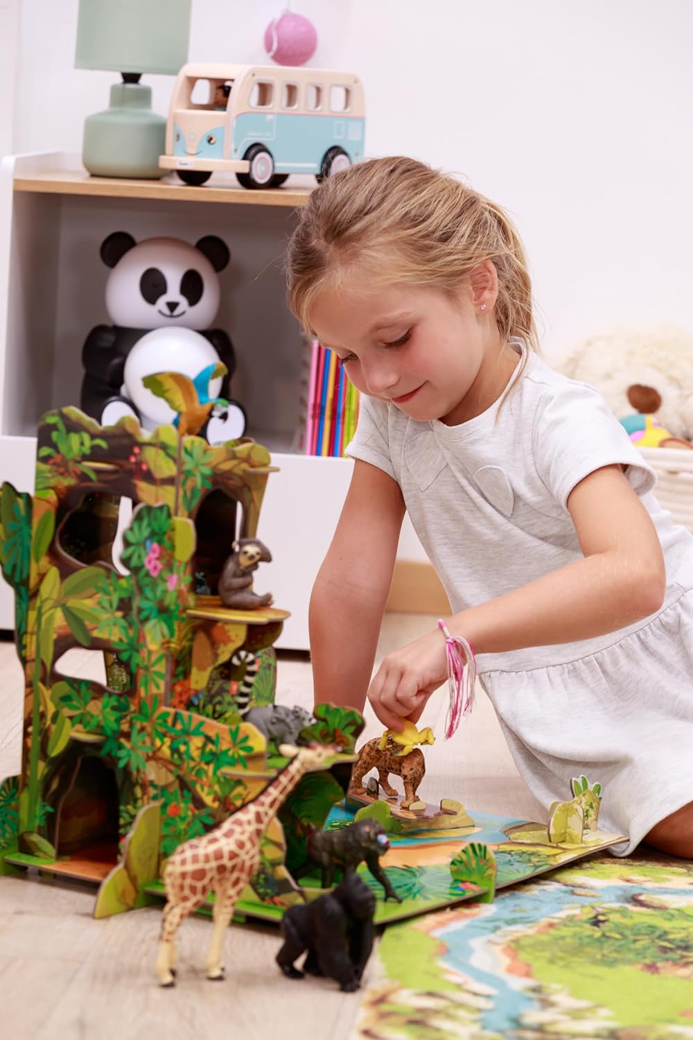 Realistic Tigress and Her Cub Figurine, Wild Life Collection