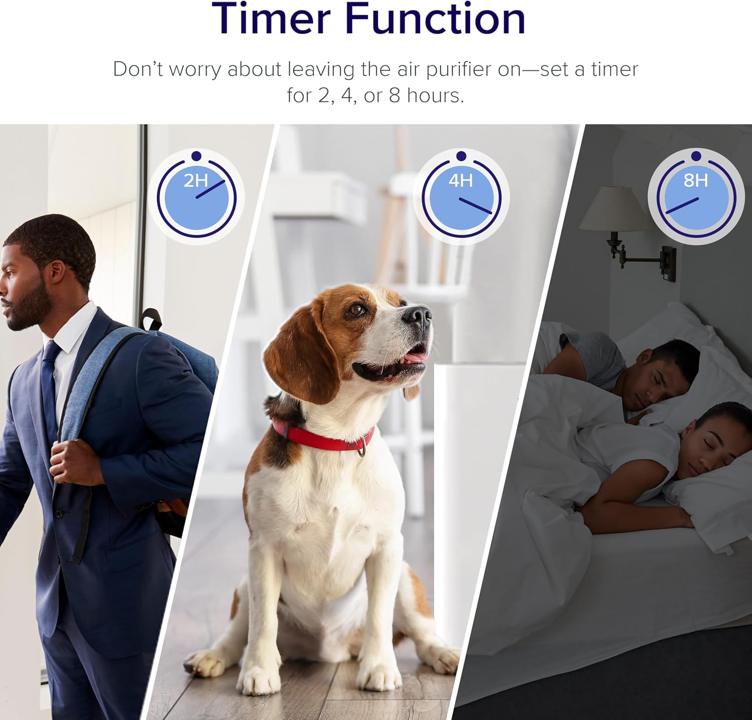 Levoit Air Purifier for Home Pets Bedroom Dorm Room, Smart & Voice Control