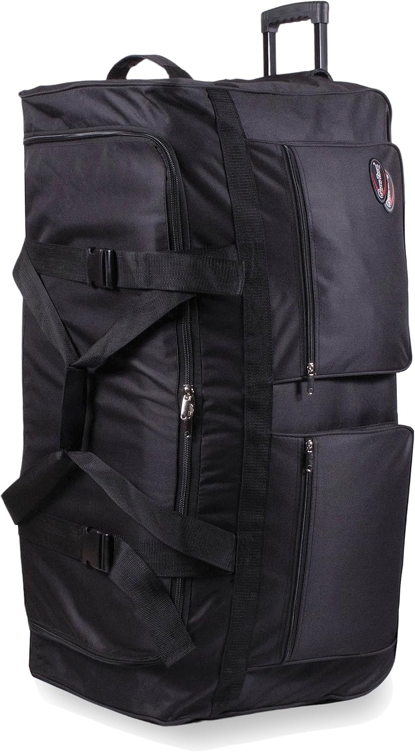 36" Rolling Duffle Bag Travel Wheeled Luggage Suitcase