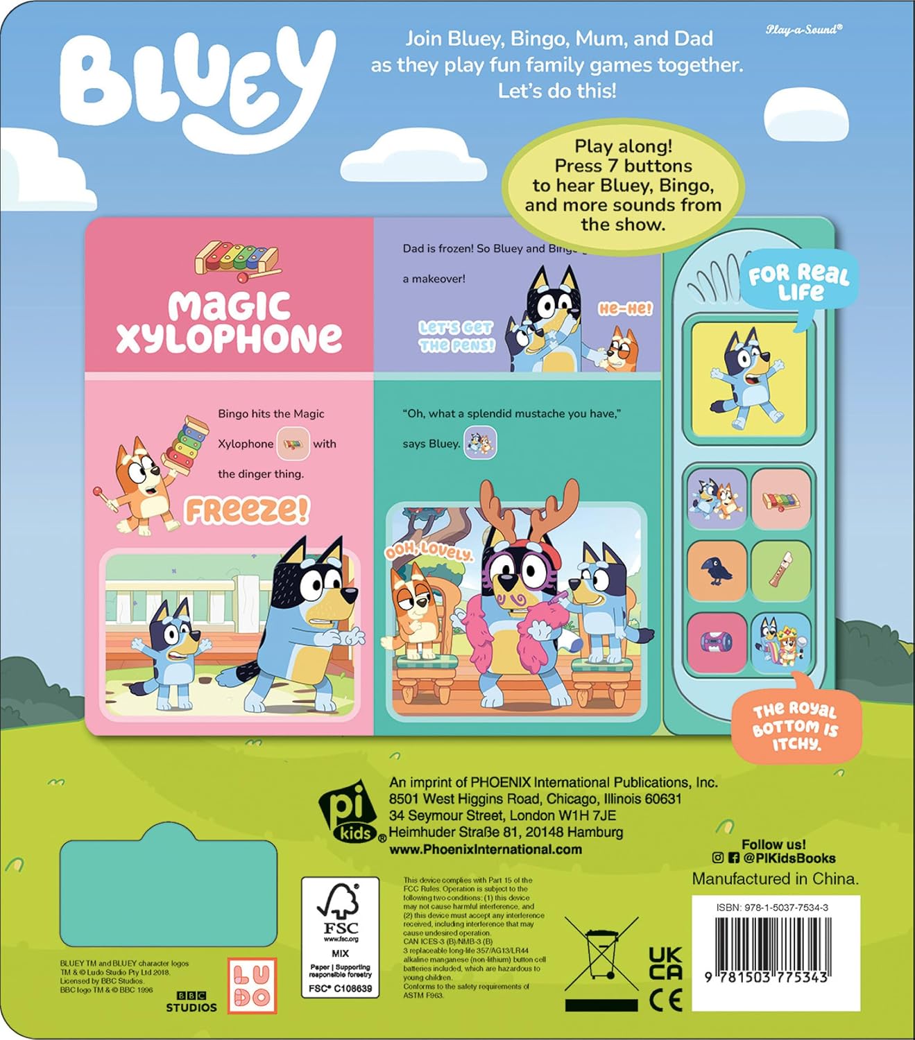 Bluey: Let's Play Games! Sound Book - PI Kids