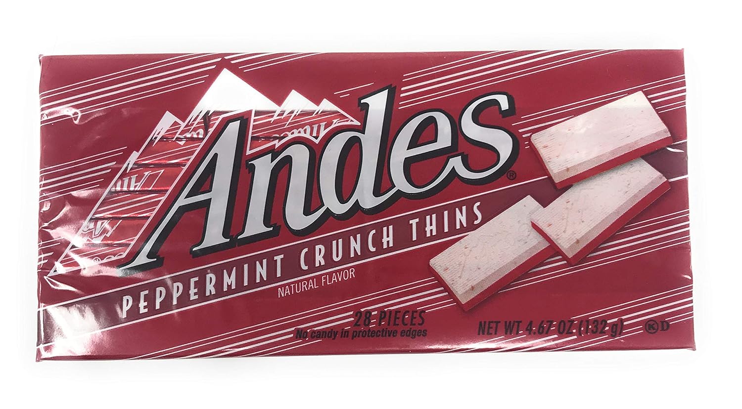 Andes Candies Chocolate Variety Pack of 4 Flavors: Peppermint Crunch, Toffee Crunch, Cherry Jubilee, Mint Cookie Crunch (4.67 oz./28 Pieces Each)