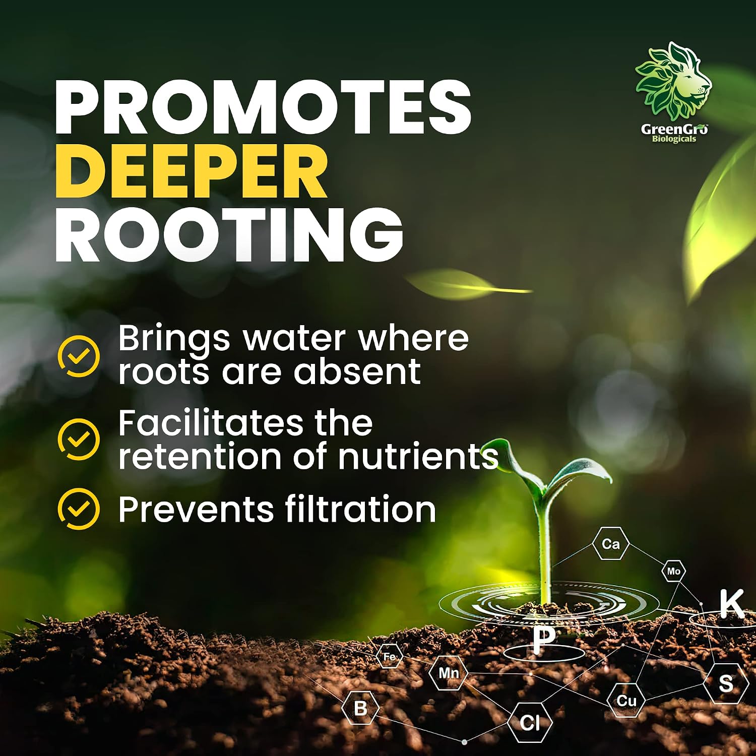 GreenGro Granular Plus Myco All-in-One Fertilizer with Kelp | Humic Acid, Organic Root Stimulator, Plant Food, Mycorrhizae, Indoor & Outdoor Gardens