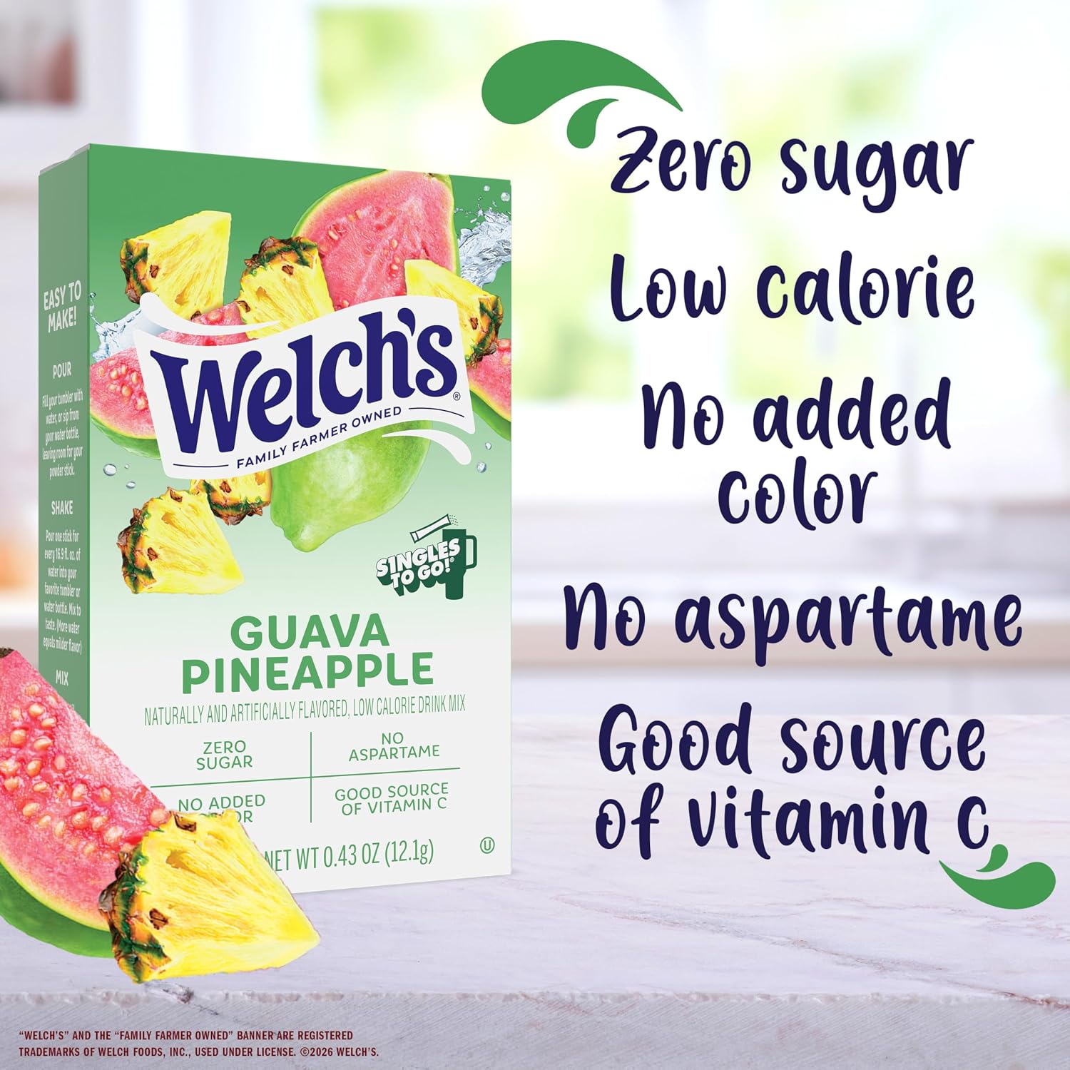 Singles To Go! Welch's Water Drink Mix, Grape, 72 Packets
