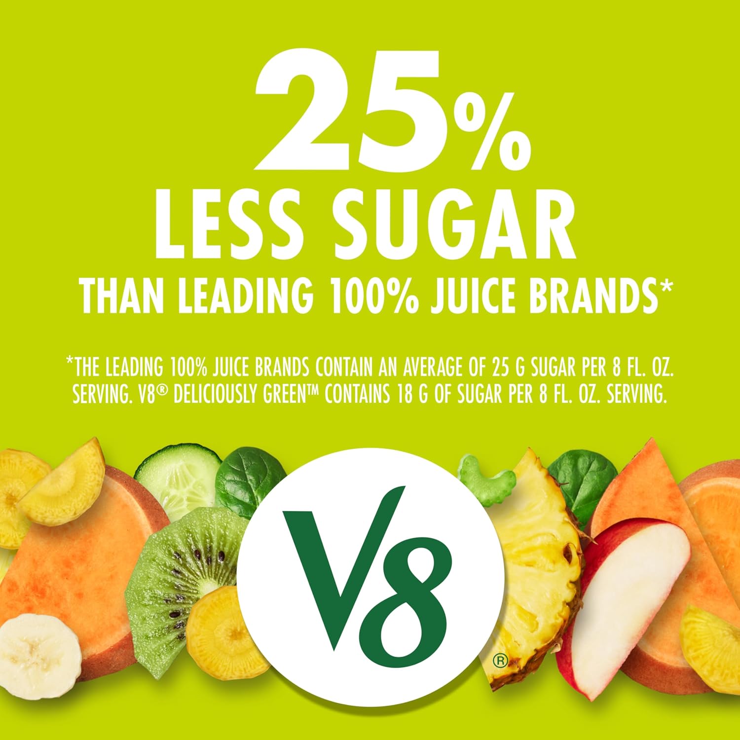 V8 Blends 100% Juice Pomegranate Blueberry Juice, Fruit and Vegetable Juice Blend, 46 Fl Oz Bottle