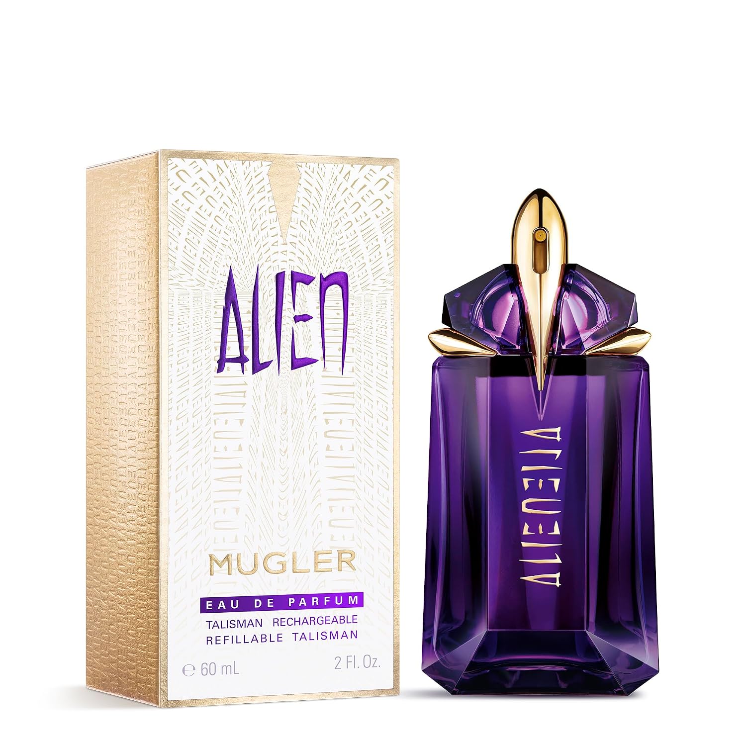 Mugler Alien Eau de Parfum - Long Lasting Floral Woody Womens Perfume | Fragrance With Jasmine, Cashmeran Wood & Amber - Bold Feminine Fragrance Perfect for Daily Wear- Refillable Bottle