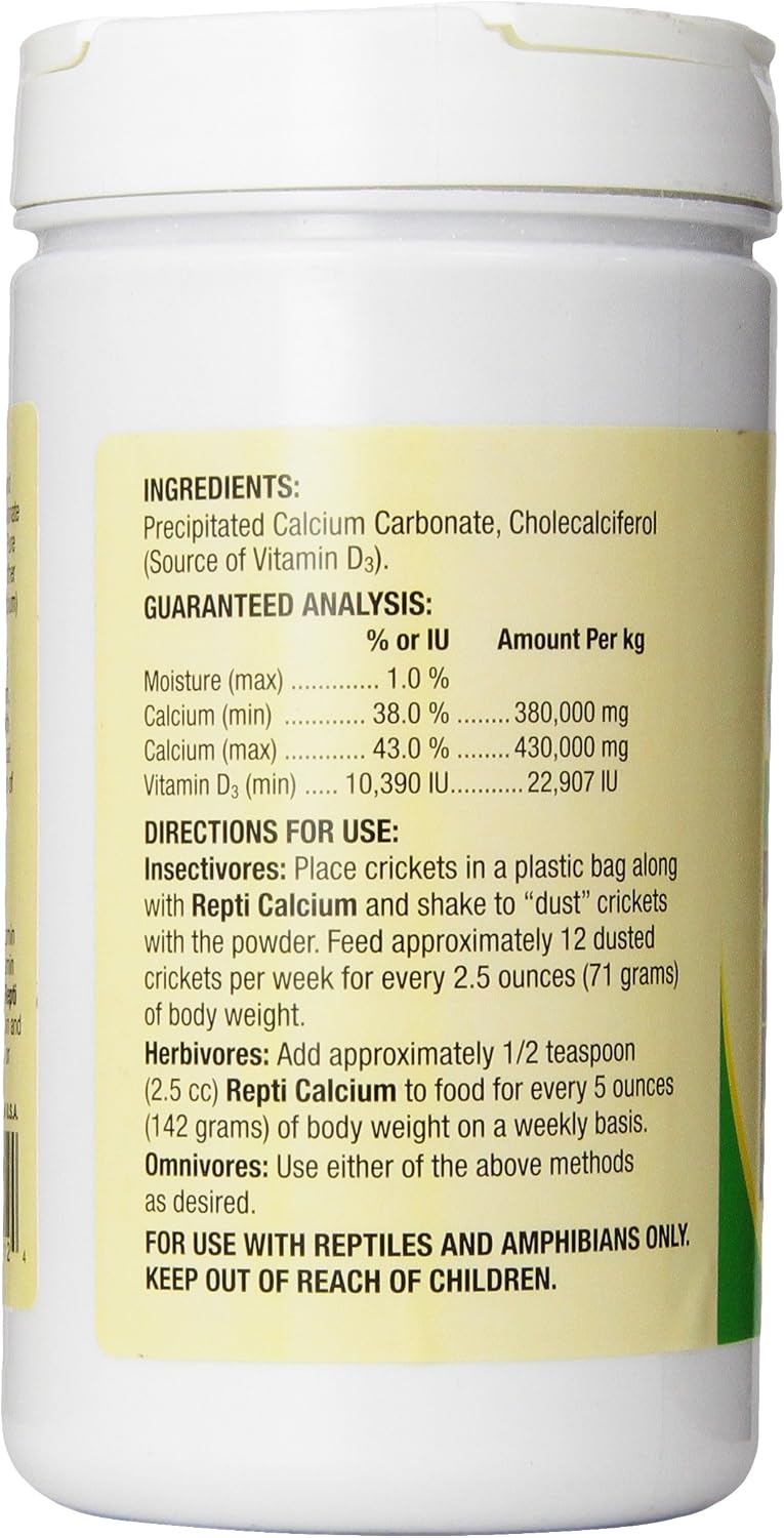Zoo Med Reptile Calcium with Vitamin D3, 8-Ounce