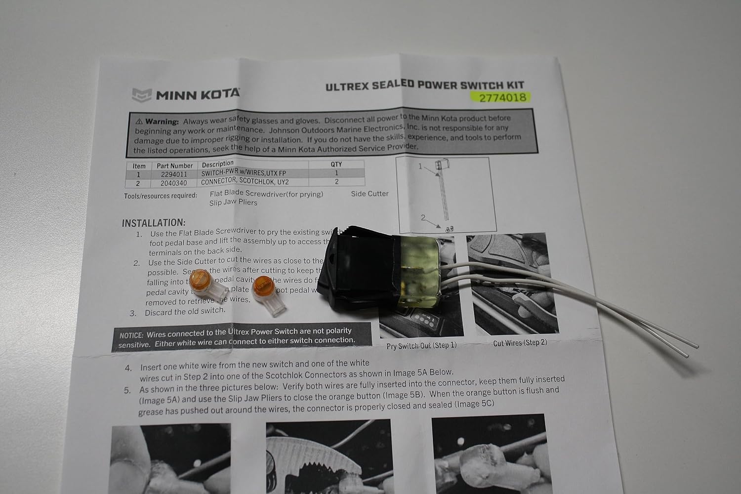 Minn Kota 2044022 Switch - Power, On/Off