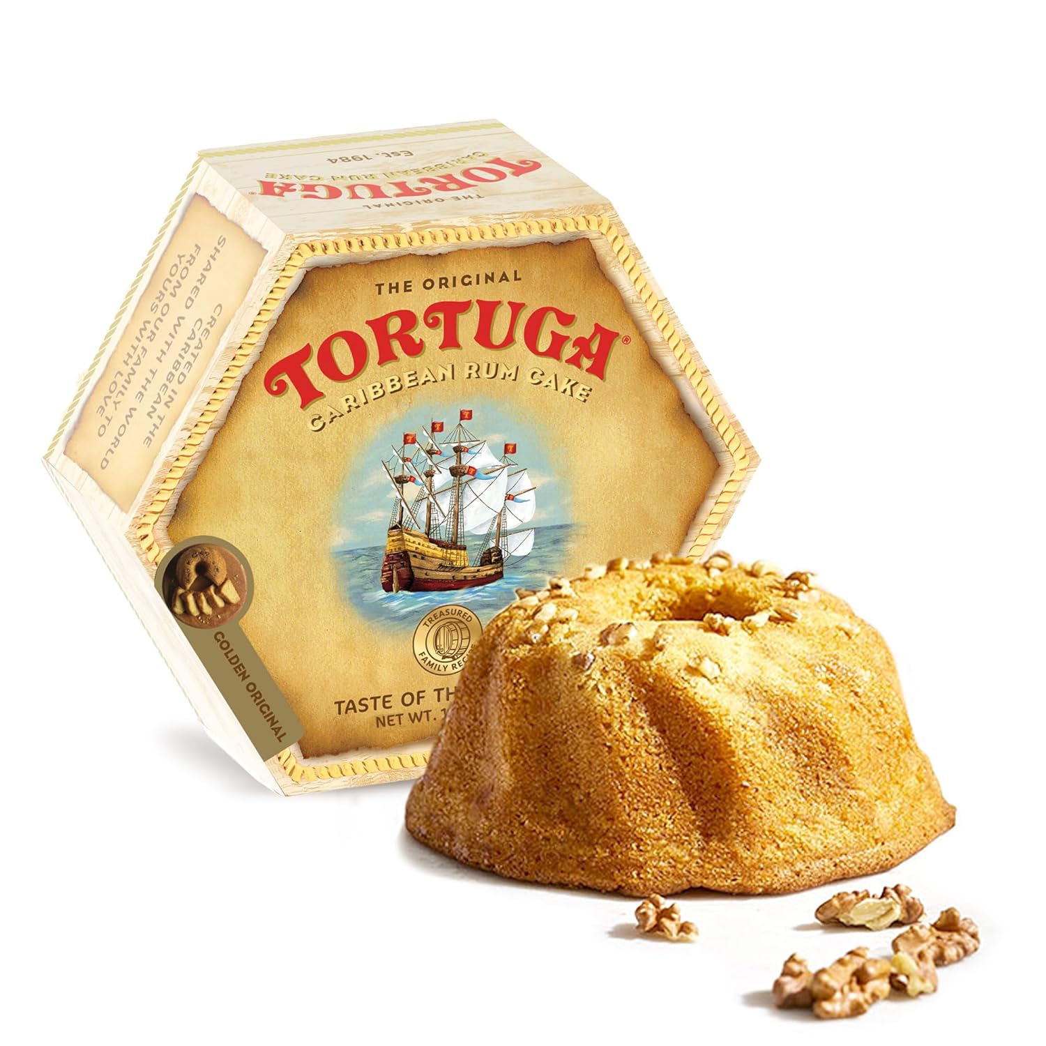 TORTUGA Provenance Rum Cake Variety Pack – 4 oz. - 6 Pack - The Perfect Premium Gourmet Gift for Stocking Stuffers, Gift Baskets