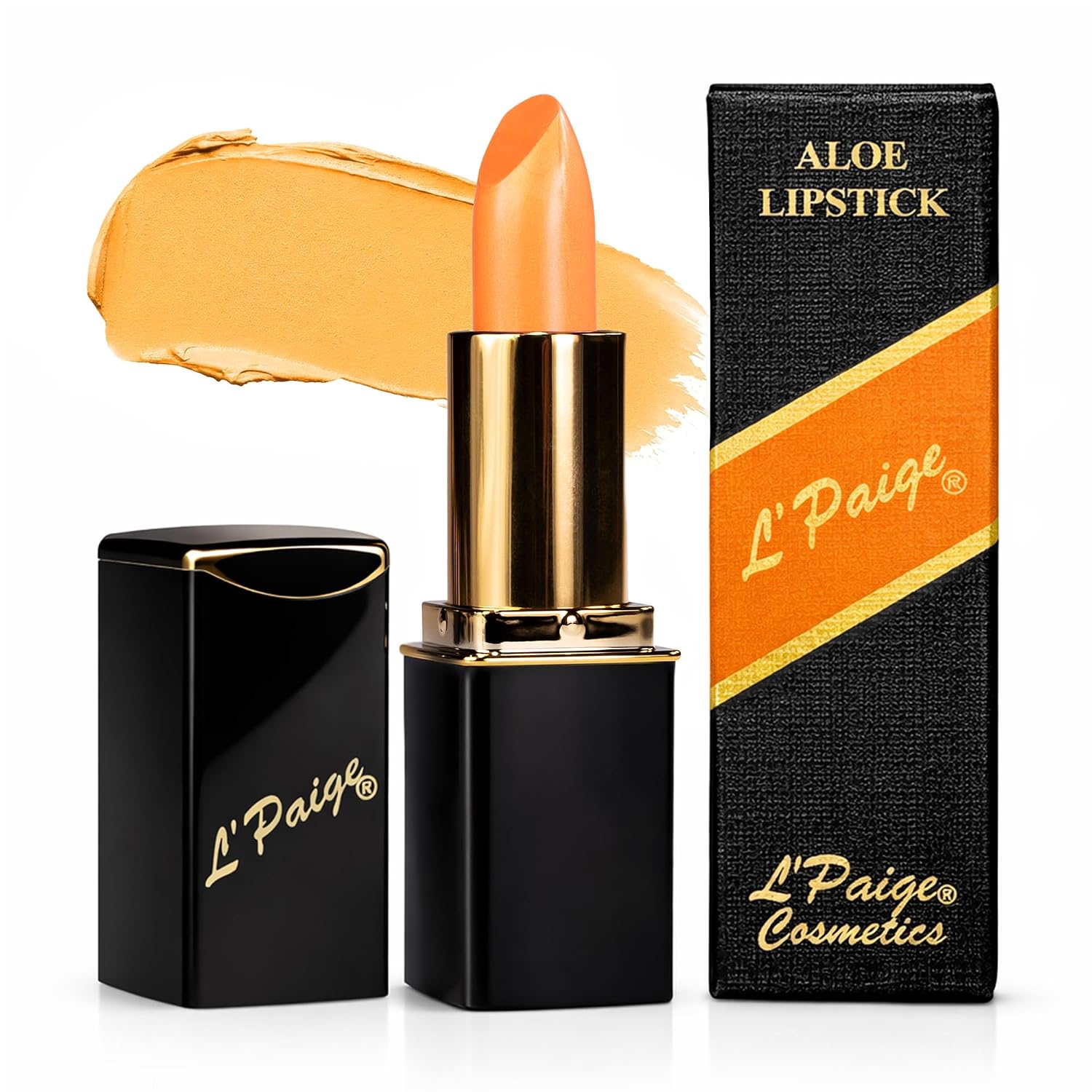 L’Paige Rosy Pearl Lipstick | Sheer Neutral Rose Lip Color | Aloe Vera Moisturizing Formula | Long-Lasting Hydrating Finish | Soft Silvery Pink Shade L56