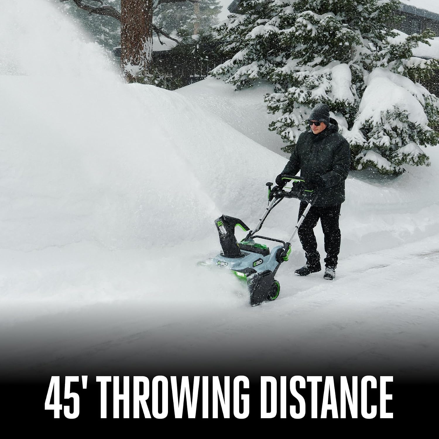 EGO SNT2405 24" Cordless Snow Blower Kit, Self Propelled, w/ 2 7.5Ah Batteries