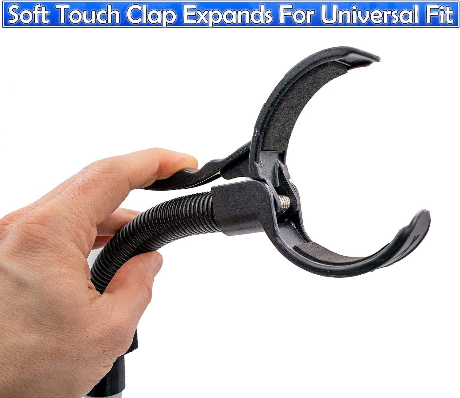 Hair Dryer Stand Holder - Hands Free, Adjustable Height & 360-Degree Rotation, Heavy Base