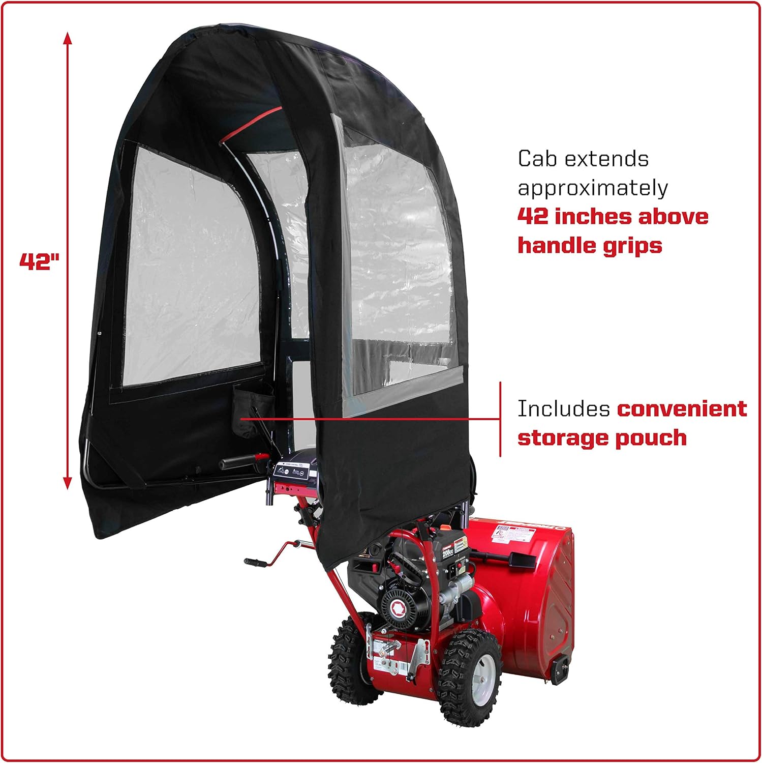 Arnold 490-241-0032 Univ Snow Thrower Cab, Black