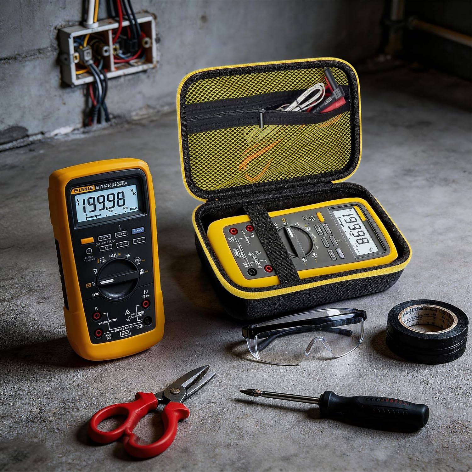 Comecase Hard Case for Fluke 87V/88V/15B+/17B+ and More Digital Multimeter