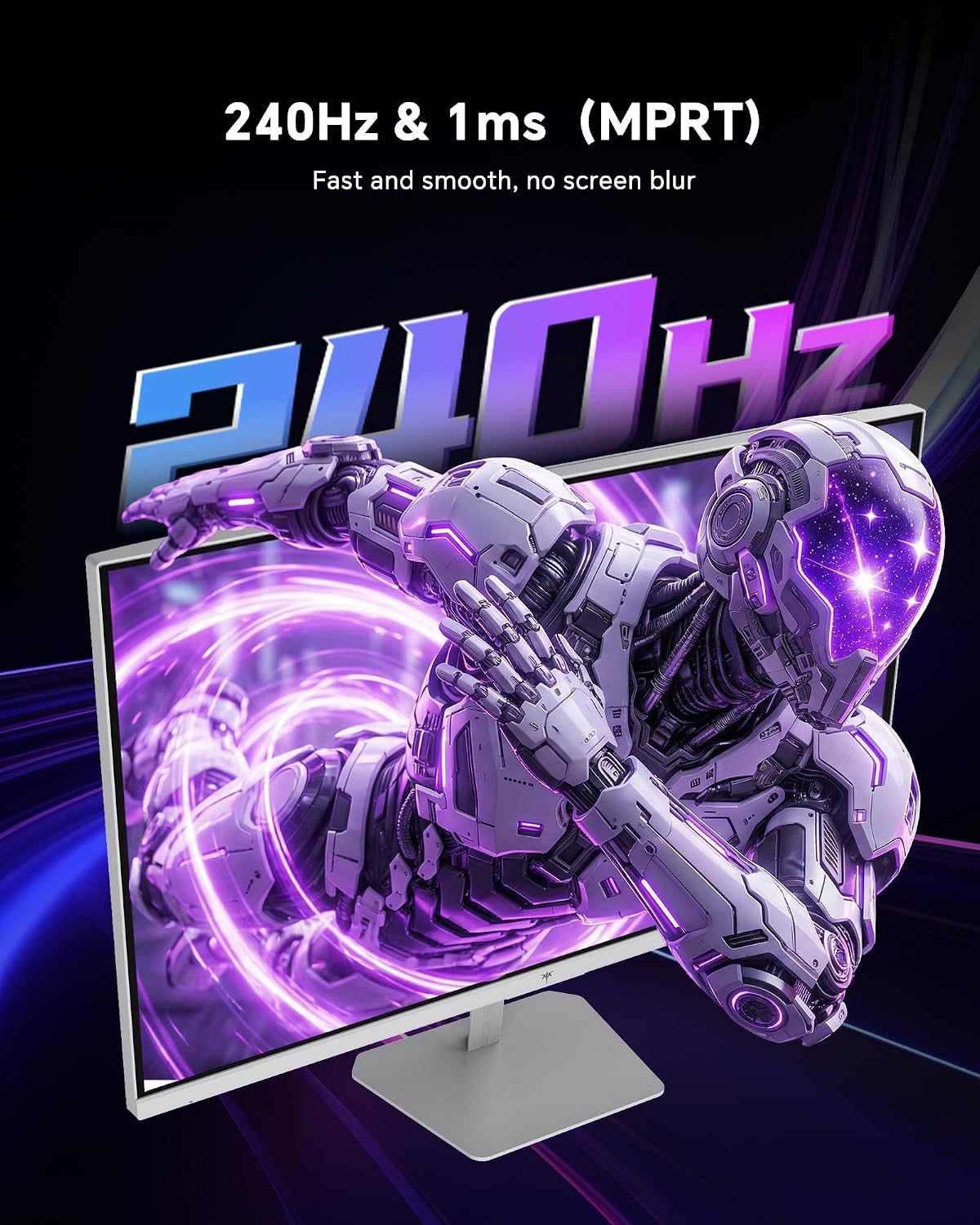 KTC 24.5 Inch Gaming Monitor, 180Hz OC 200Hz Monitor FHD, Fast IPS, H25T7 | 1080P Monitors 1ms, 128% sRGB HDR10, Adaptive Sync, HDMI DP, VESA Tilt Adjustable for Xbox PS5 Switch, HDMI Cable Inc.