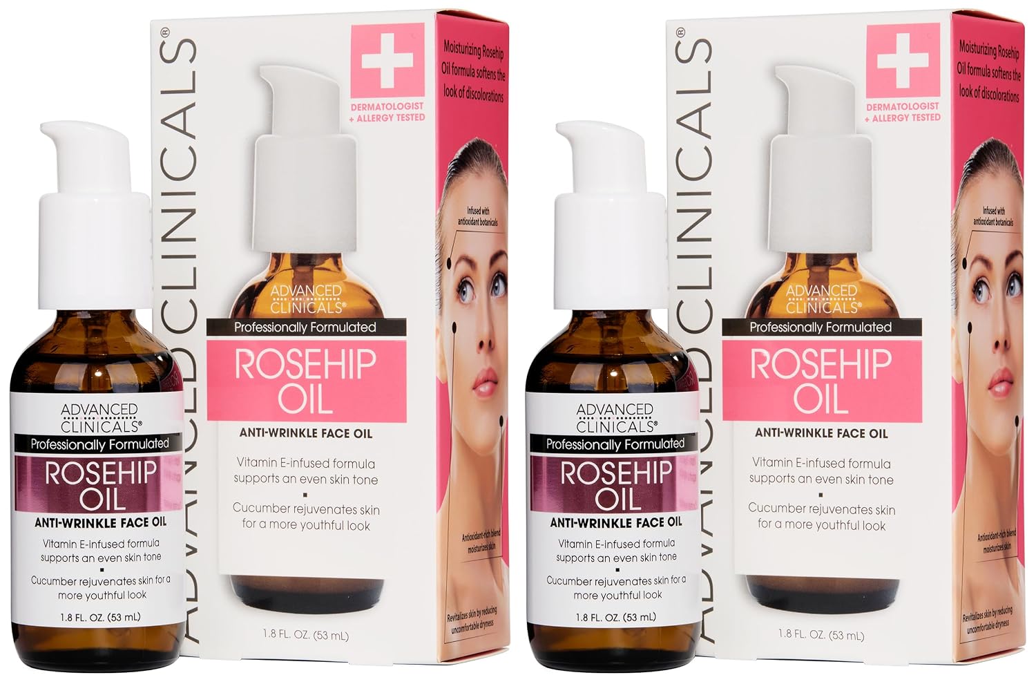 Advanced Clinicals Brightening Vitamin C Serum For Face With Glycolic Acid + Lactic Acid | Vitamin C Eye Serum Face Moisturizer For Improving Look Of Dark Spots & Uneven Complexion, 1.75 Fl Oz