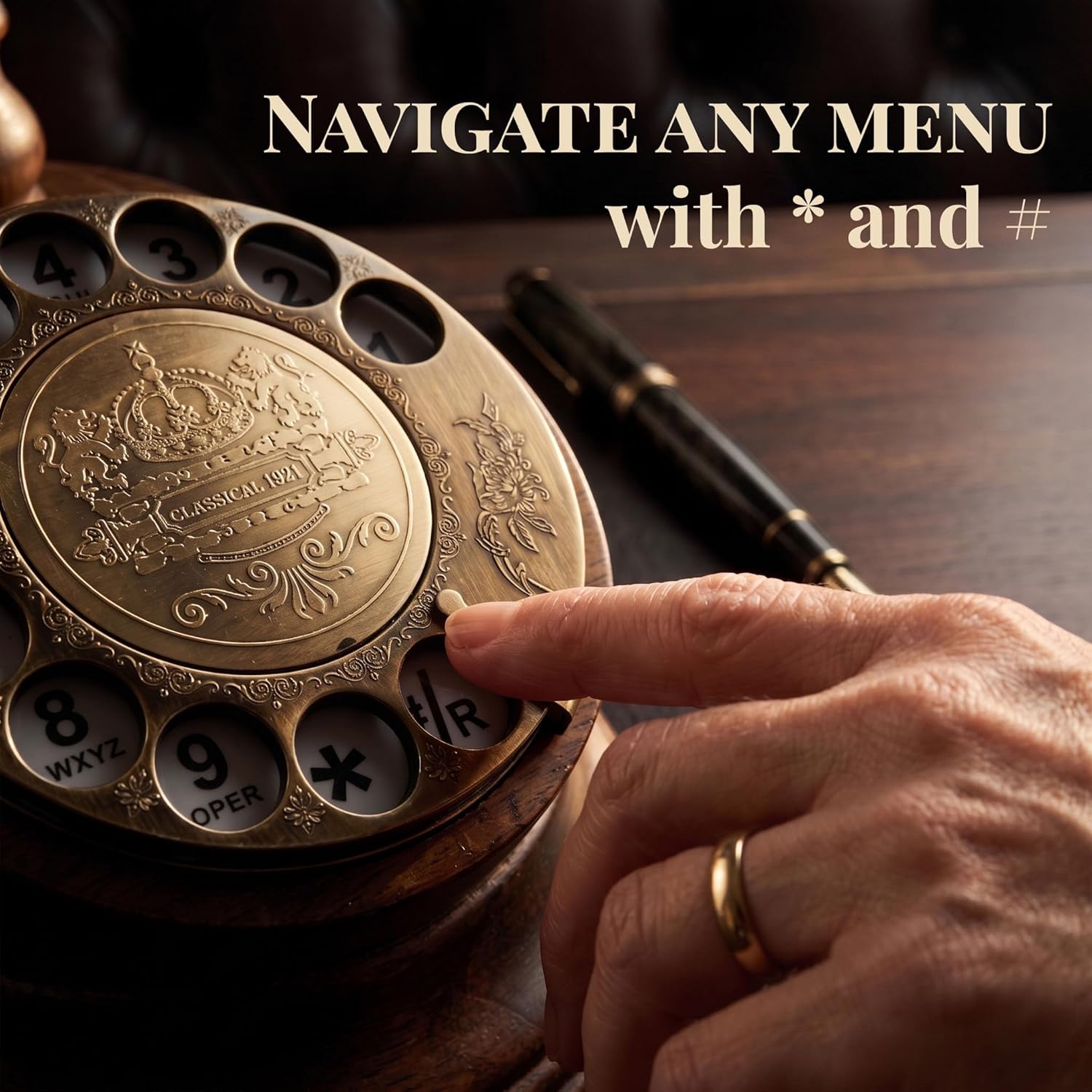 Opis Technology 1921 Cable Model C — A Real-Wood Candlestick Rotary Phone, Fully Working on Modern Home Phone Lines.