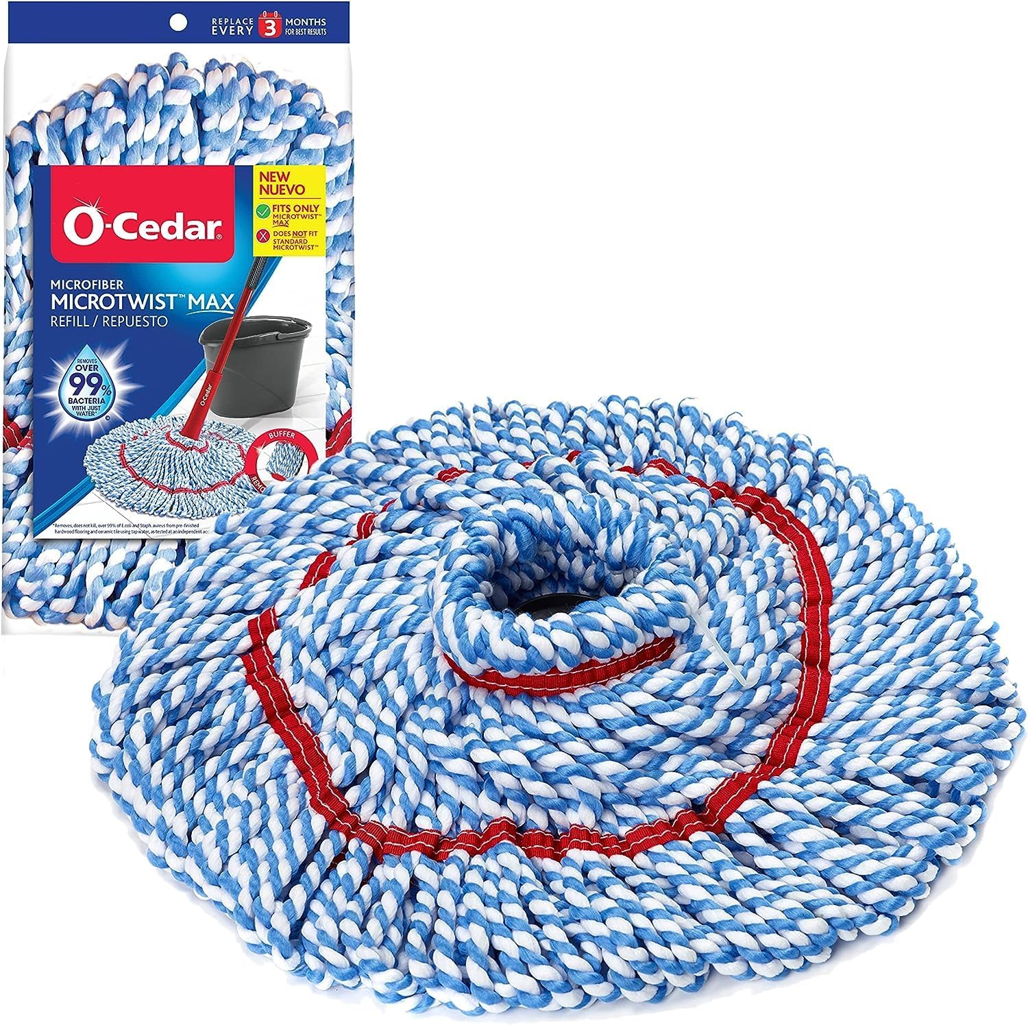 O-Cedar MicroTwist Microfiber Twist Mop Refill (Pack of 3)