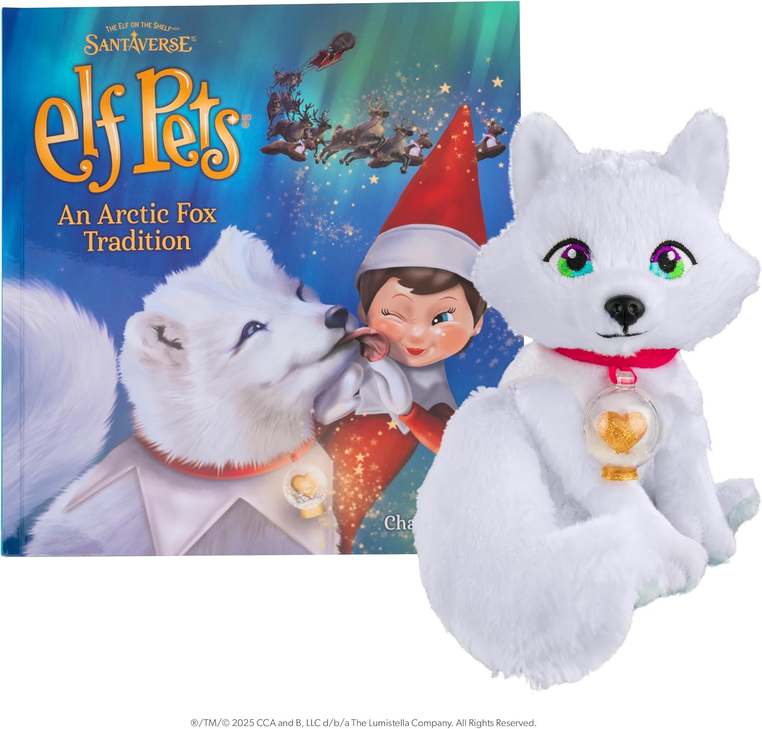 The Elf on the Shelf Elf Pets Arctic Fox Book & Plush | Includes Arctic Fox plush, storybook, snow globe charm and adoption certificate.