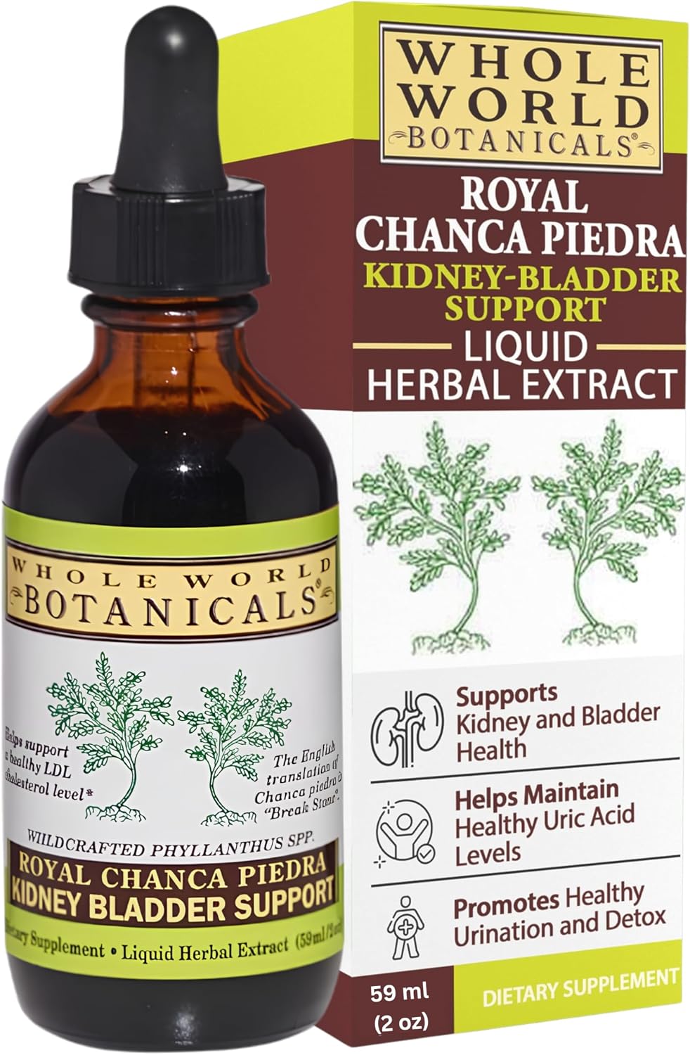 Whole World Botanicals Royal Chanca Piedra Herbal Supplement – Traditional Amazon Herb (Liquid 2 Oz, Kidney Bladder Support)