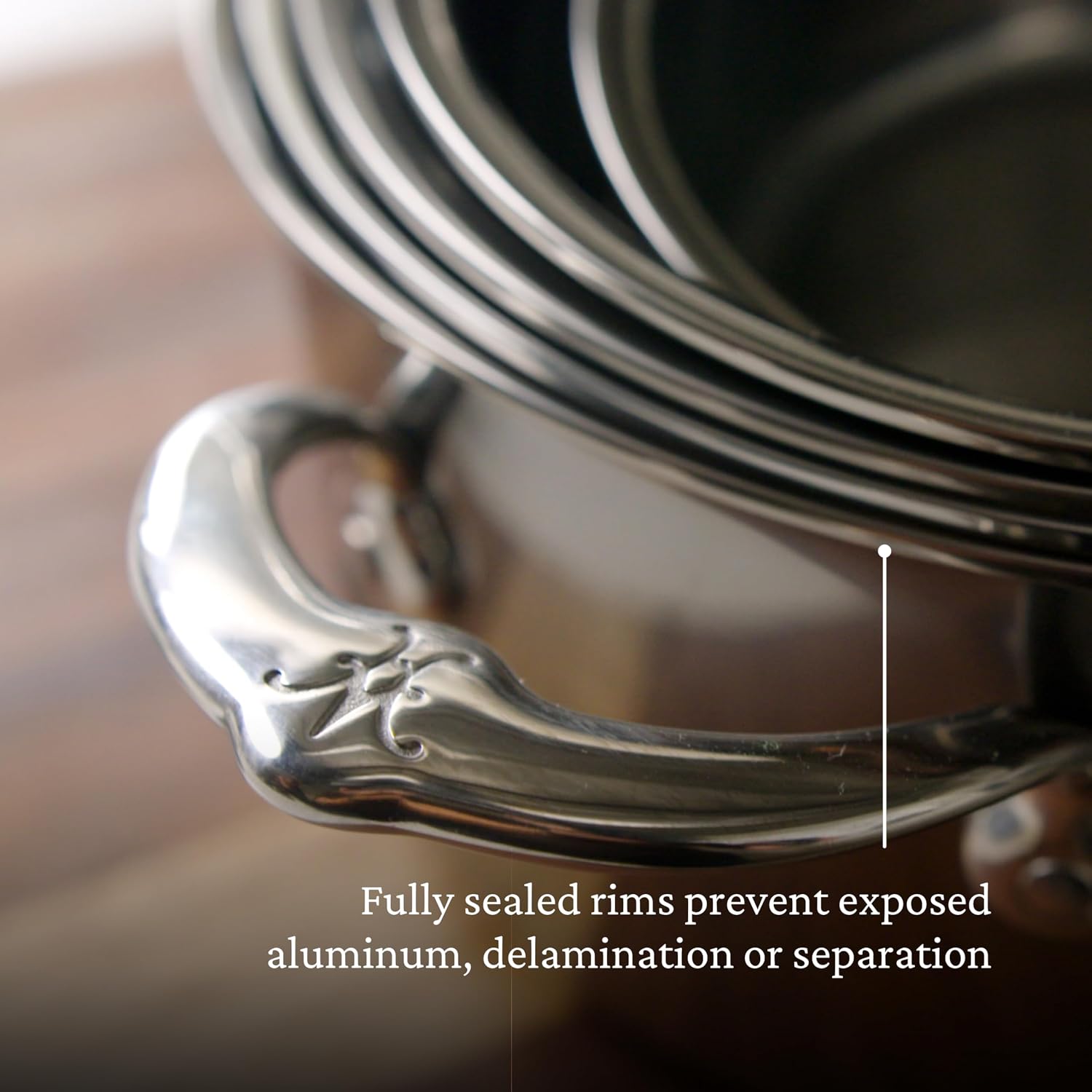 Hestan NanoBond Molecular Titanium Stock Pot with Lid, 8-Quart - PFAS-Free Stainless Steel, 4x Stronger, 1050°F Oven Safe, Induction Compatible