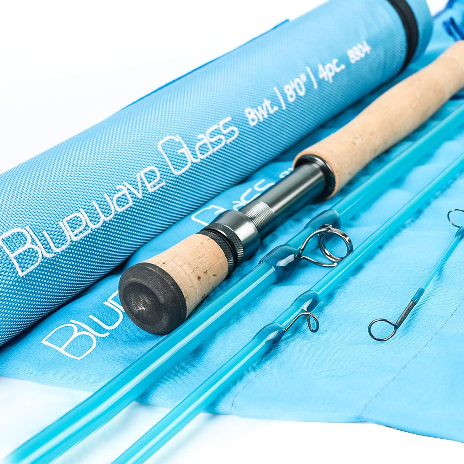 M MAXIMUMCATCH Maxcatch Fiberglass Fly Fishing Rod: 3wt/ 5wt/ 6wt/8wt in Blue,Orange, Purple or Transparent