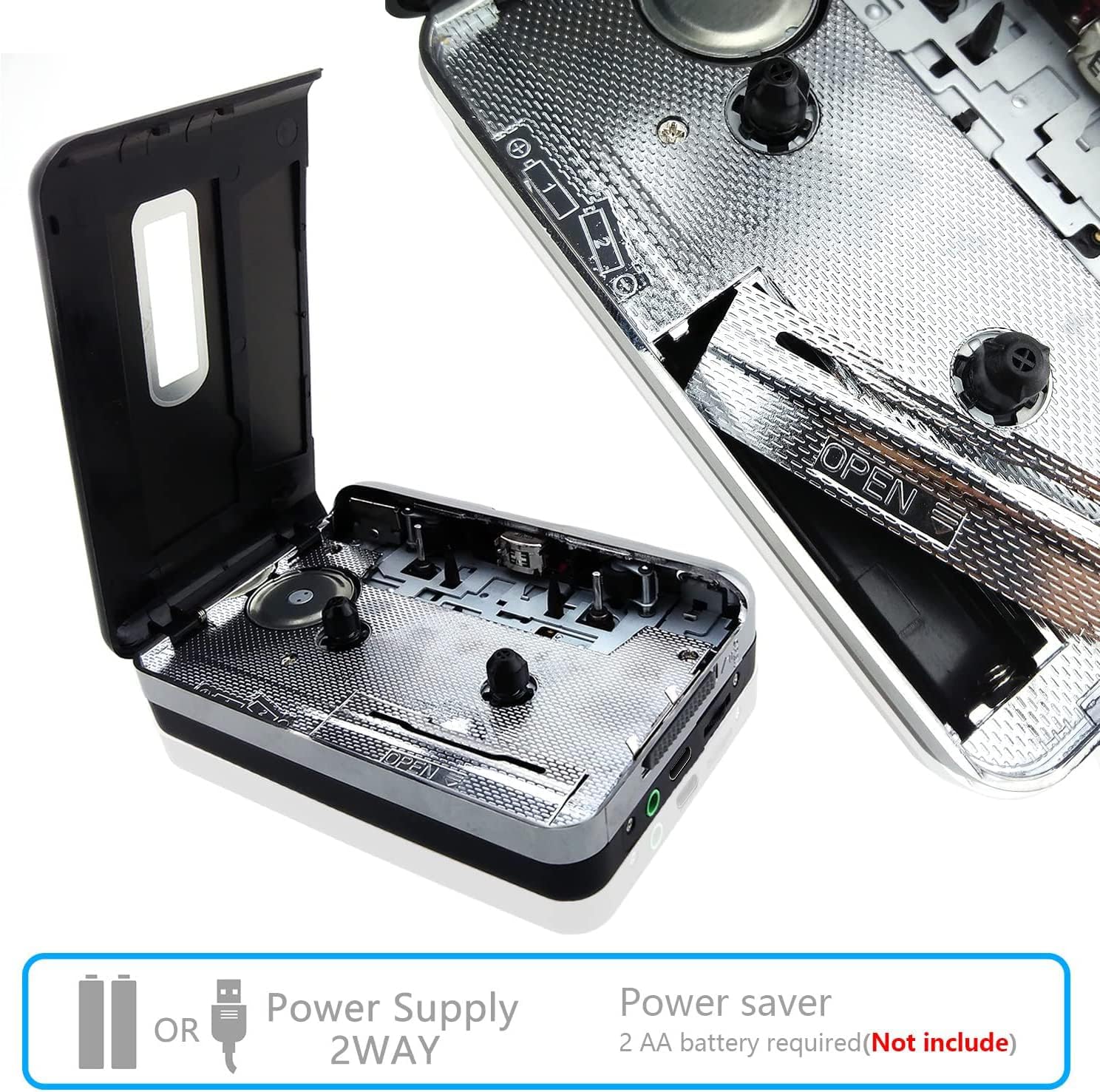Cassette Tape Player – Portable Tape Player Audio Cassette to Digital Converter