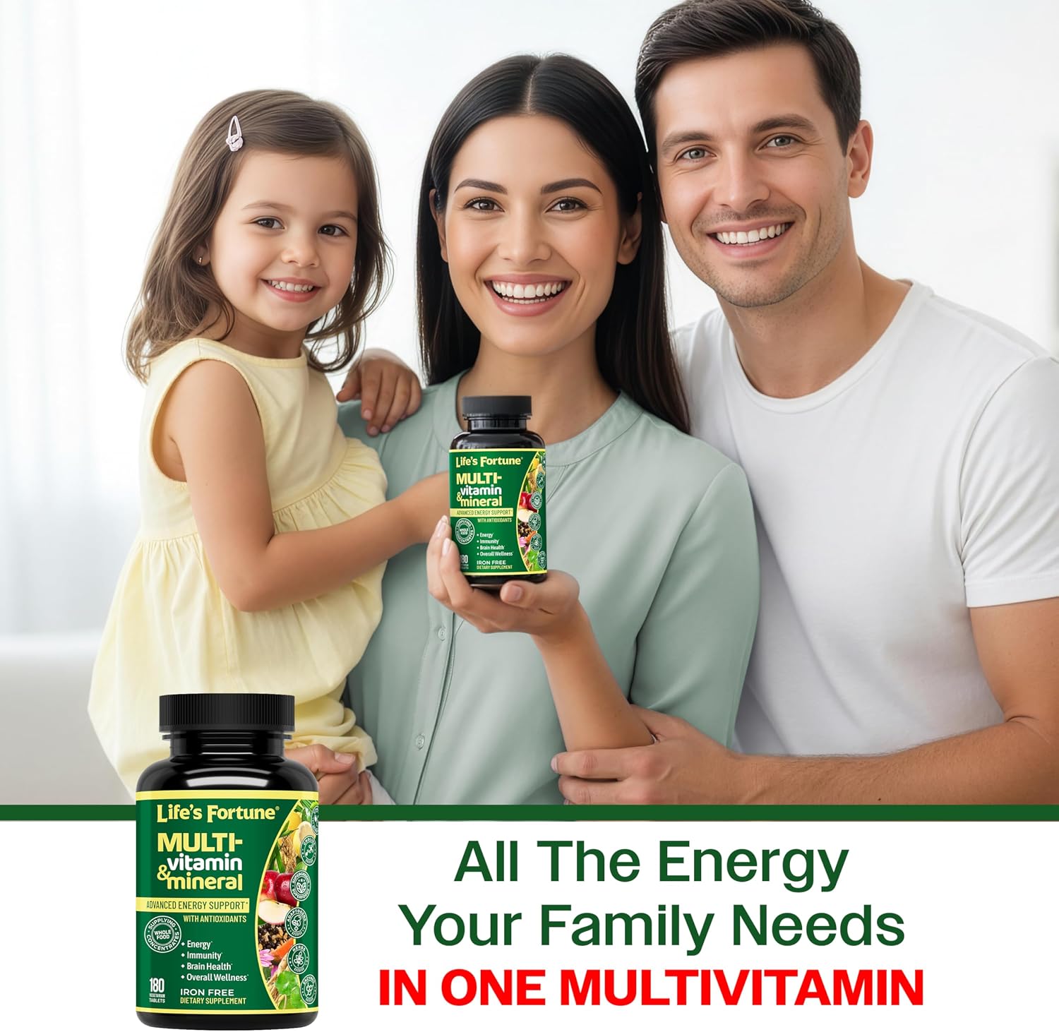Life’s Fortune Liquid Multivitamin for Adults and Seniors – Fast Absorption Vitamins and Minerals with 90+ Nutrients for Energy and Immune Support – Easy to Digest, Sugar Free, Tropical Flavor, 32 oz
