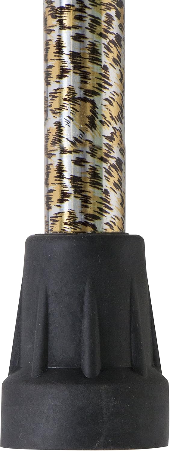 PCP Adjustable Cane, Offset Handle, Foam Grip, Wrist Strap, Lightweight Aluminum, Hunter Camouflage Pattern