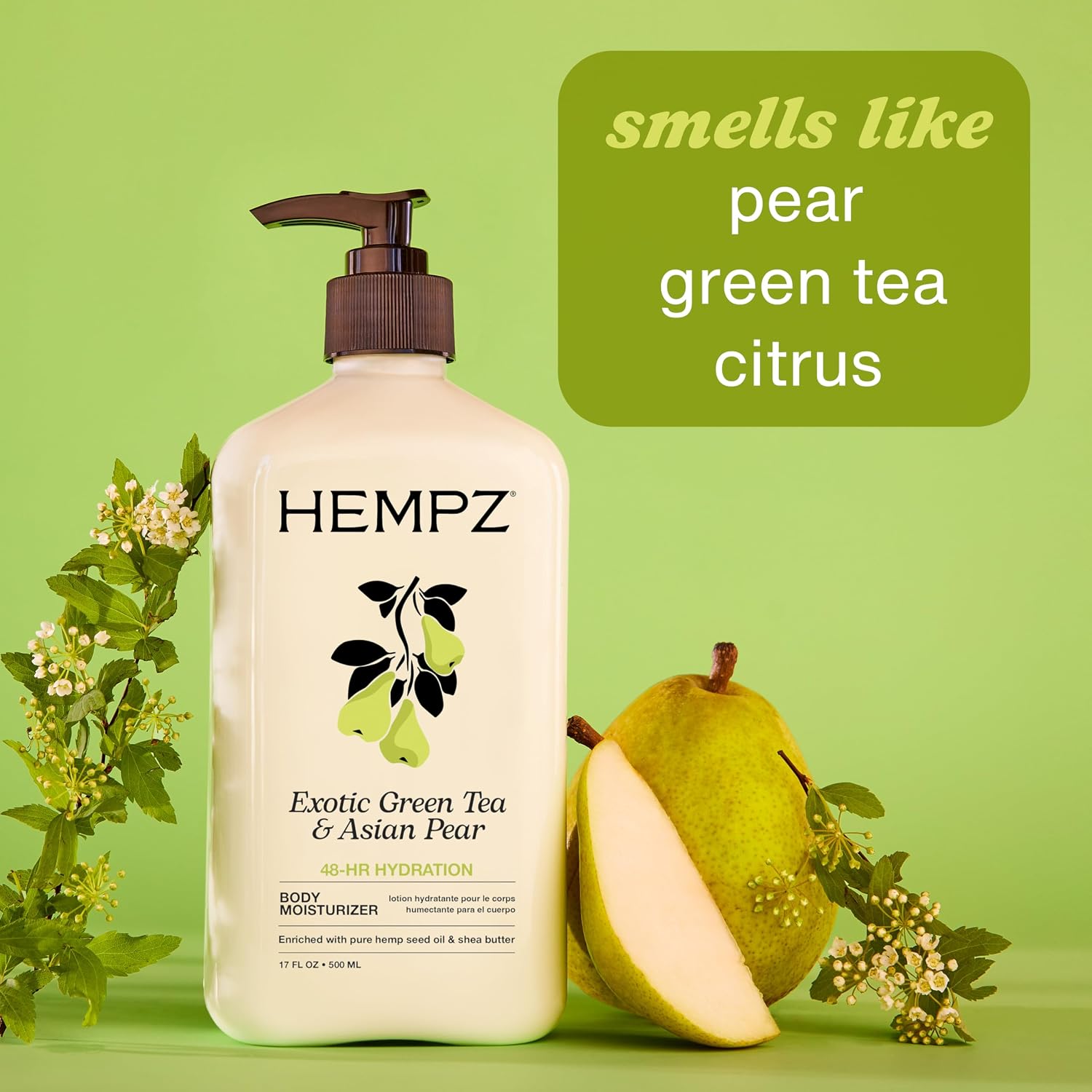 HEMPZ Body Lotion - Sweet Pineapple and Honey Melon - Daily Moisturizing Cream - 17oz