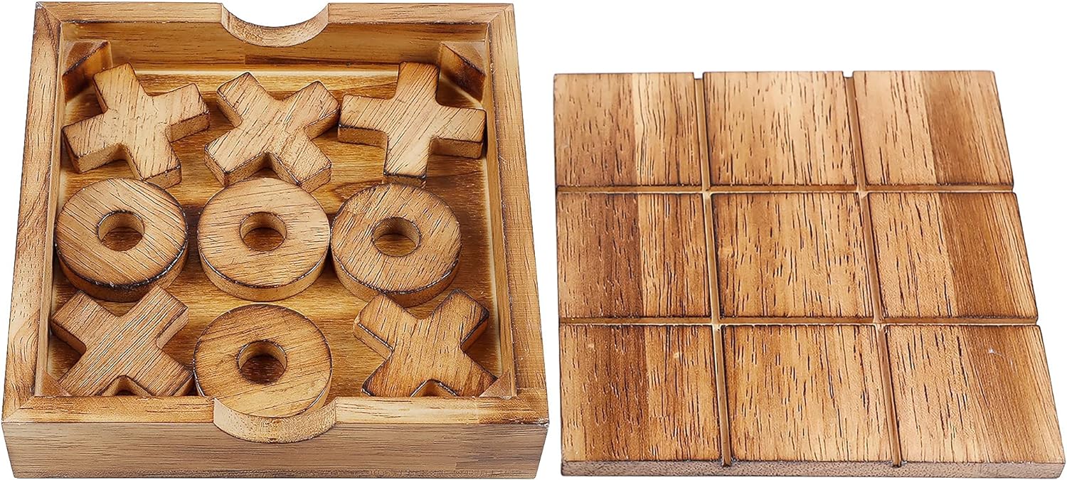 Glintoper Tic Tac Toe & 4 in a Row Tables Game Set