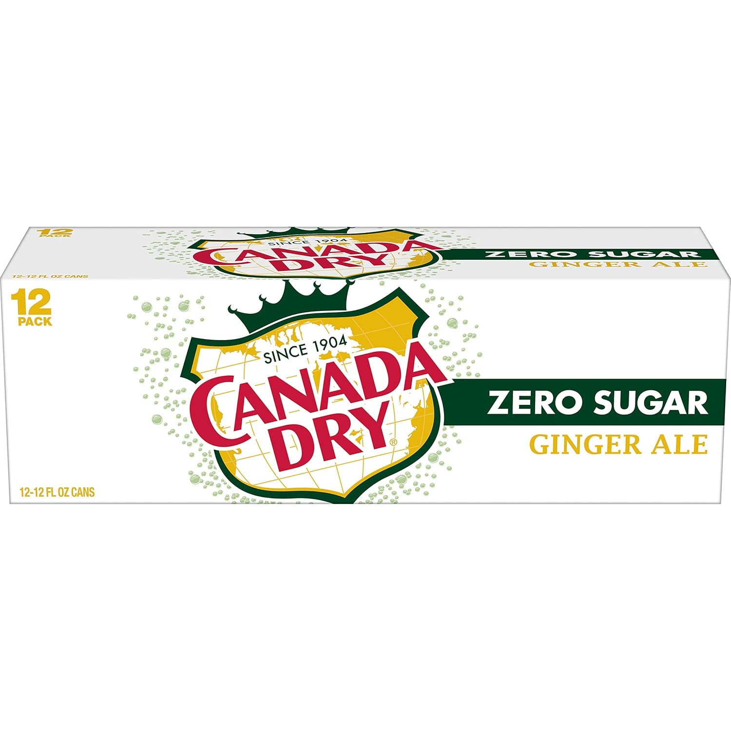 Canada Dry Ginger Ale Soda, 12 fl oz cans, 12 pack