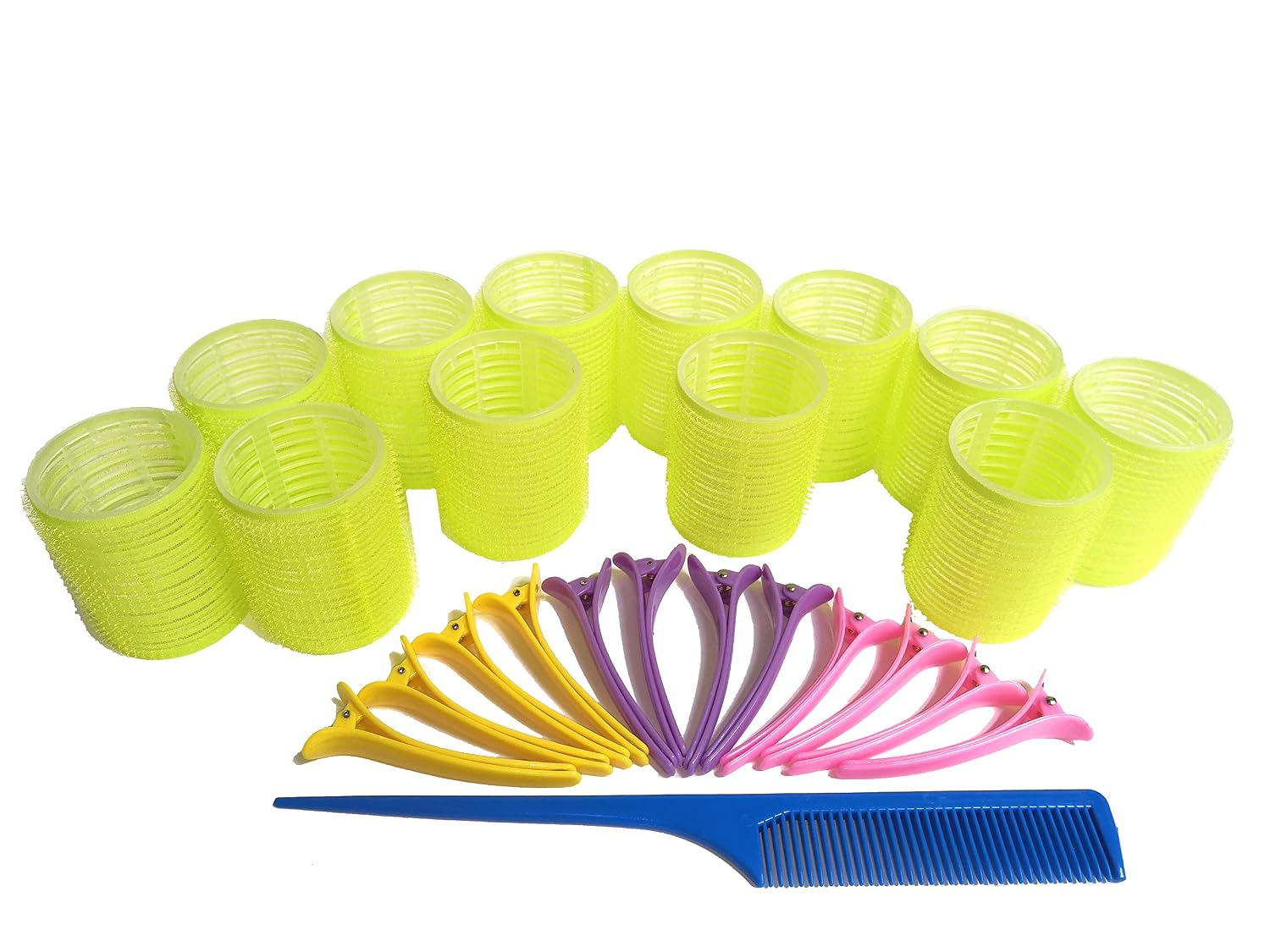 Self Grip Holding Rollers Hairdressing Curlers Hair Design Sticky Cling Style For DIY Or Salon By Kamay's (30mm/1.2" Medium Size 12PCS)